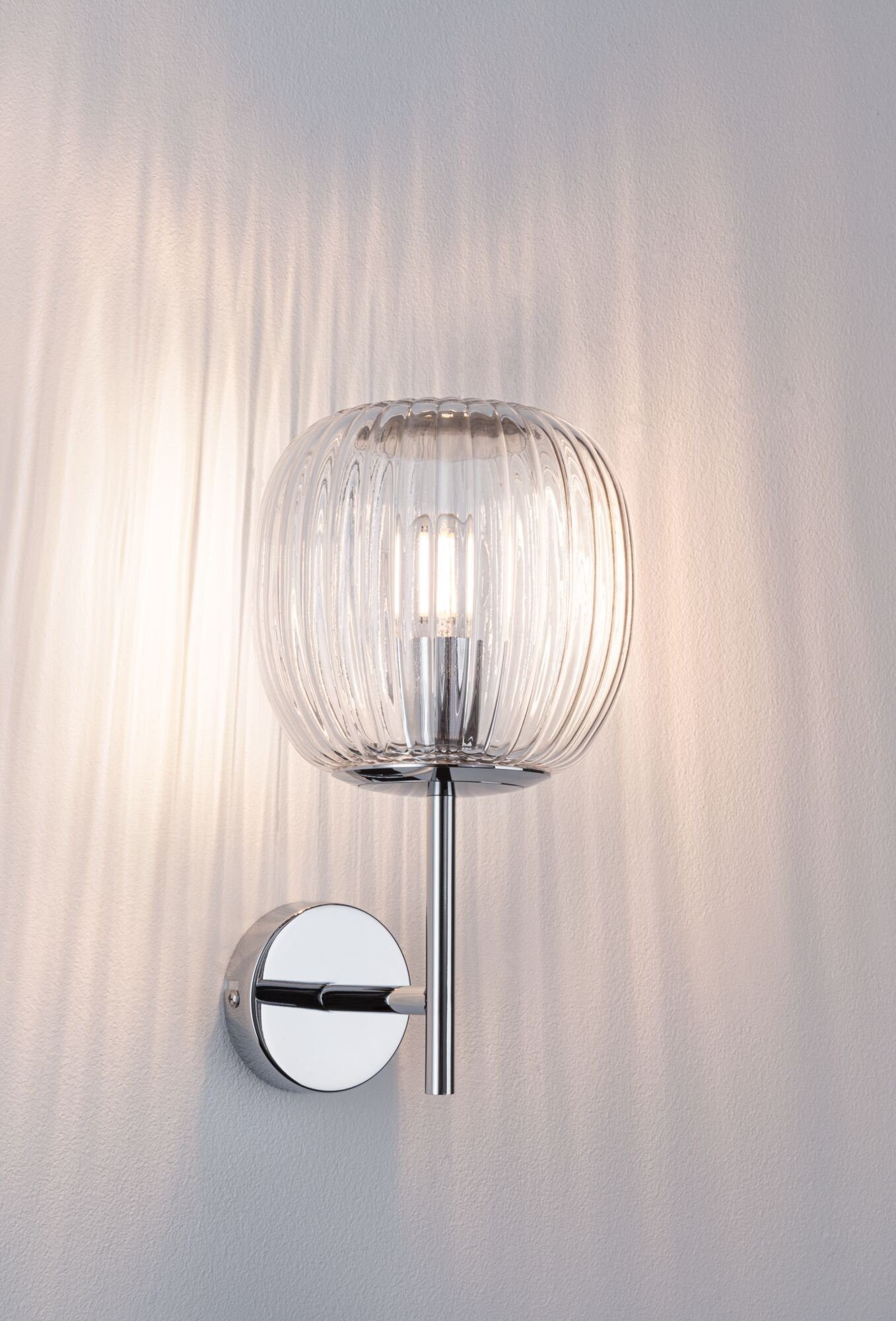 Paulmann Wandlamp Ruya IP44 E14 230V max. 20W Glas, Chroom (1 stuk)