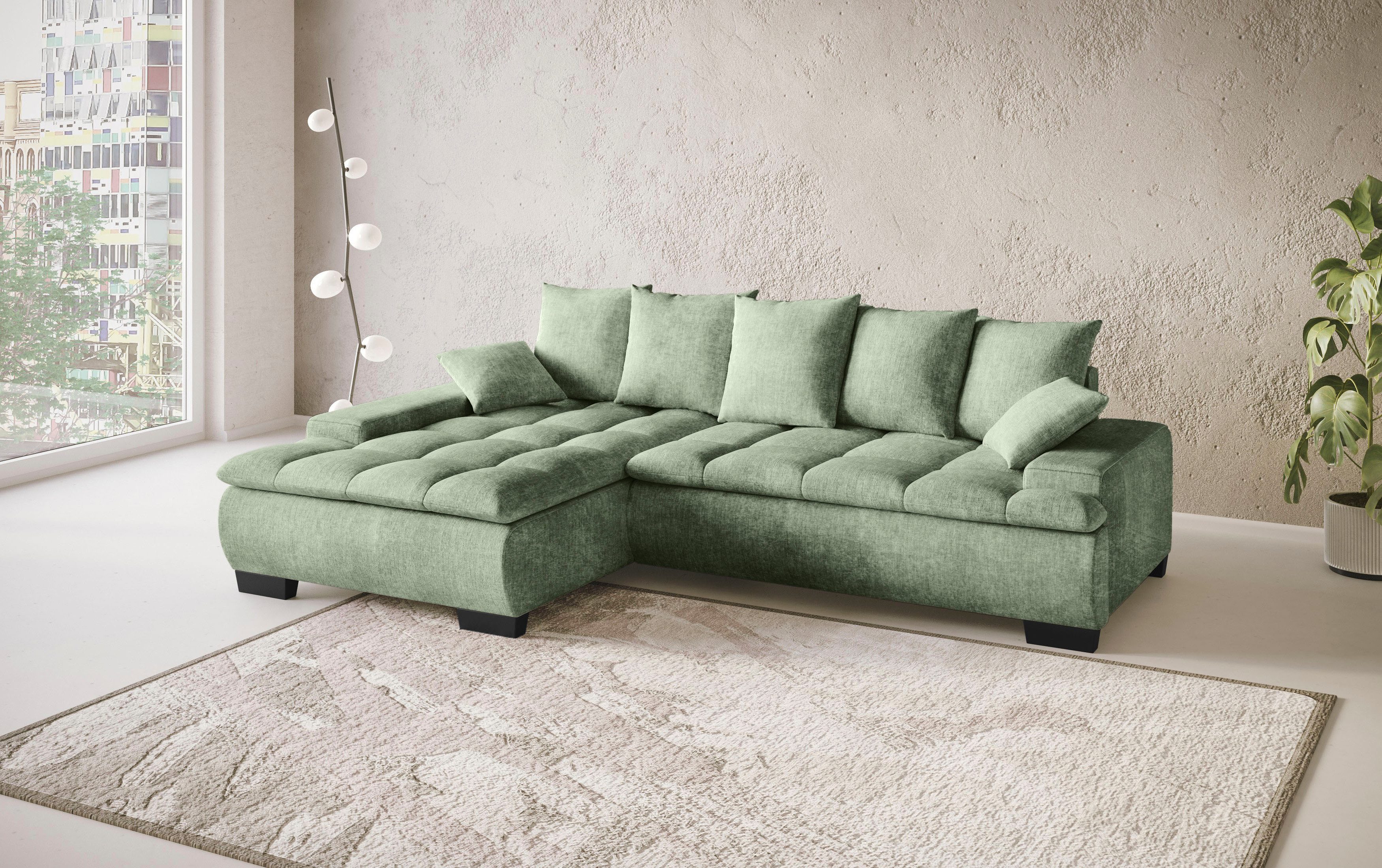 Mr. Couch Hoekbank Haiti II, L-vorm Optioneel met koudschuim, bed, bedlade