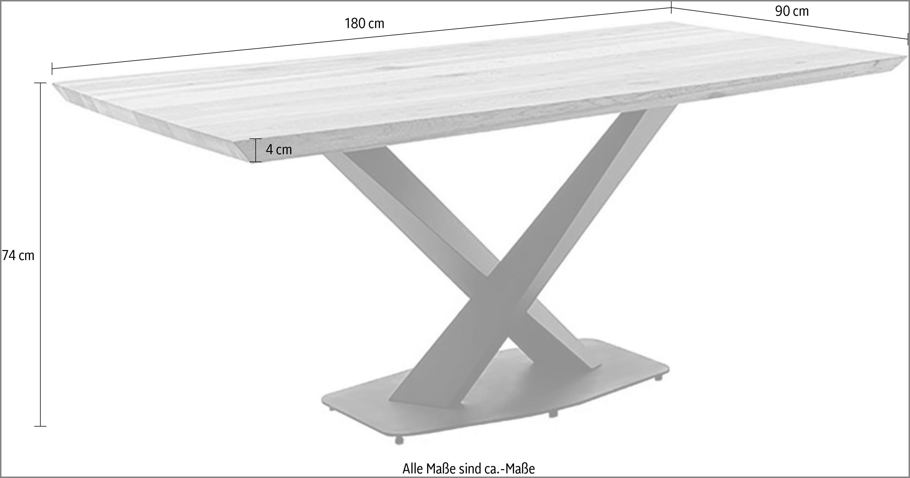 MCA living Eettafel Gravina eettafel (1 stuk)