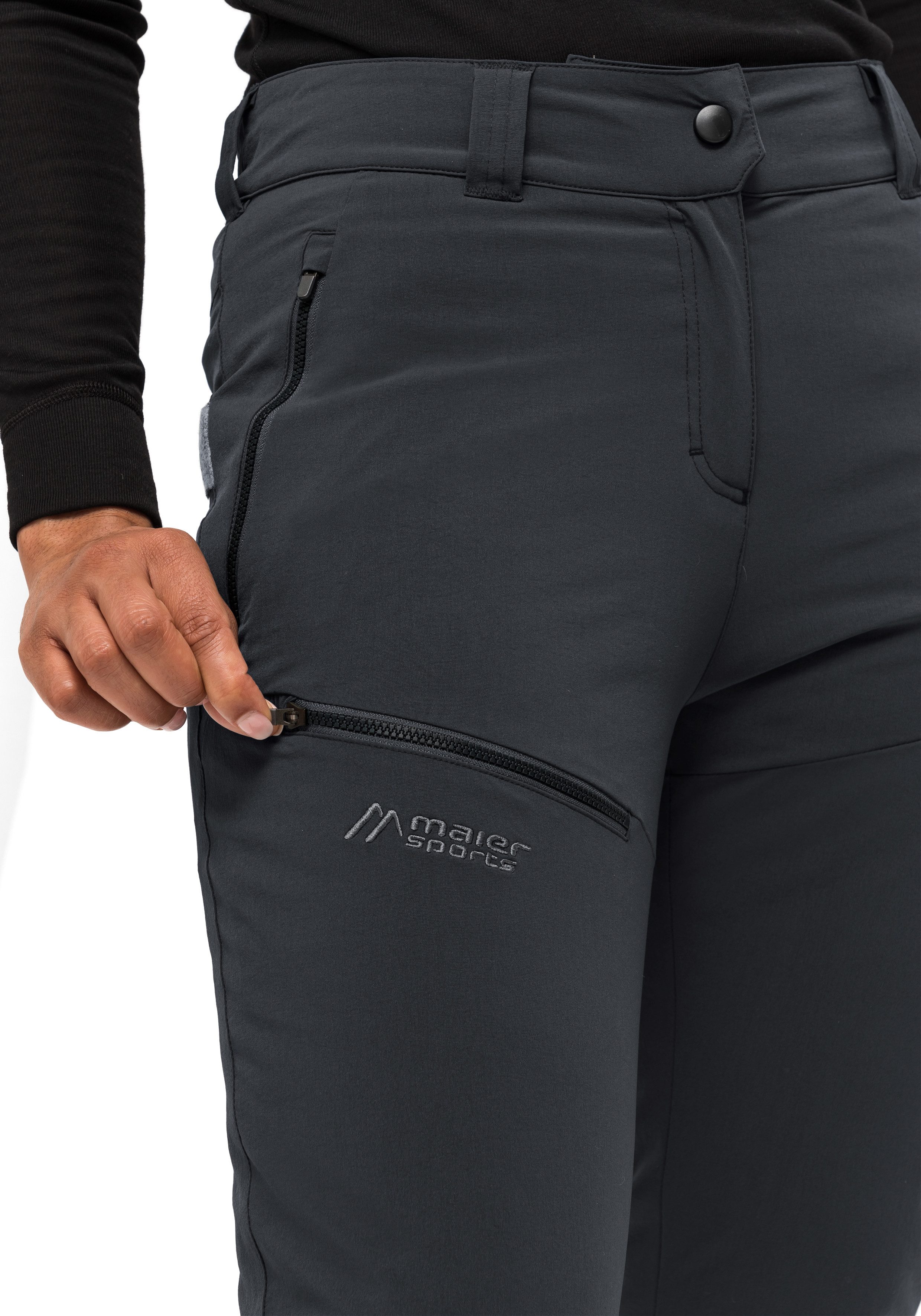 Maier Sports Outdoorbroek Lulaka Wool Dames winter wandelbroek functionele broek met wolwattering