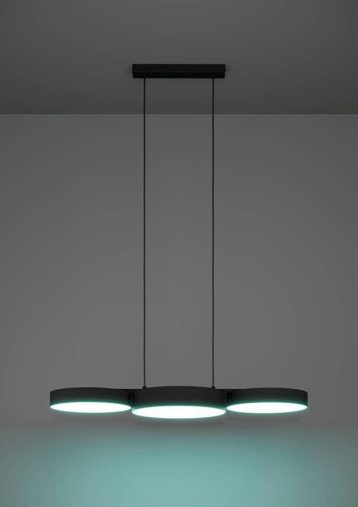 EGLO Hanglamp BARBANO-Z Hängelampe, schwarz weiß, ZigBee 3.0, Disco-Modus, Timer Hanglamp, ZigBee, app en spraakbesturing Alexa, RGB, dimbaar (1 stuk)