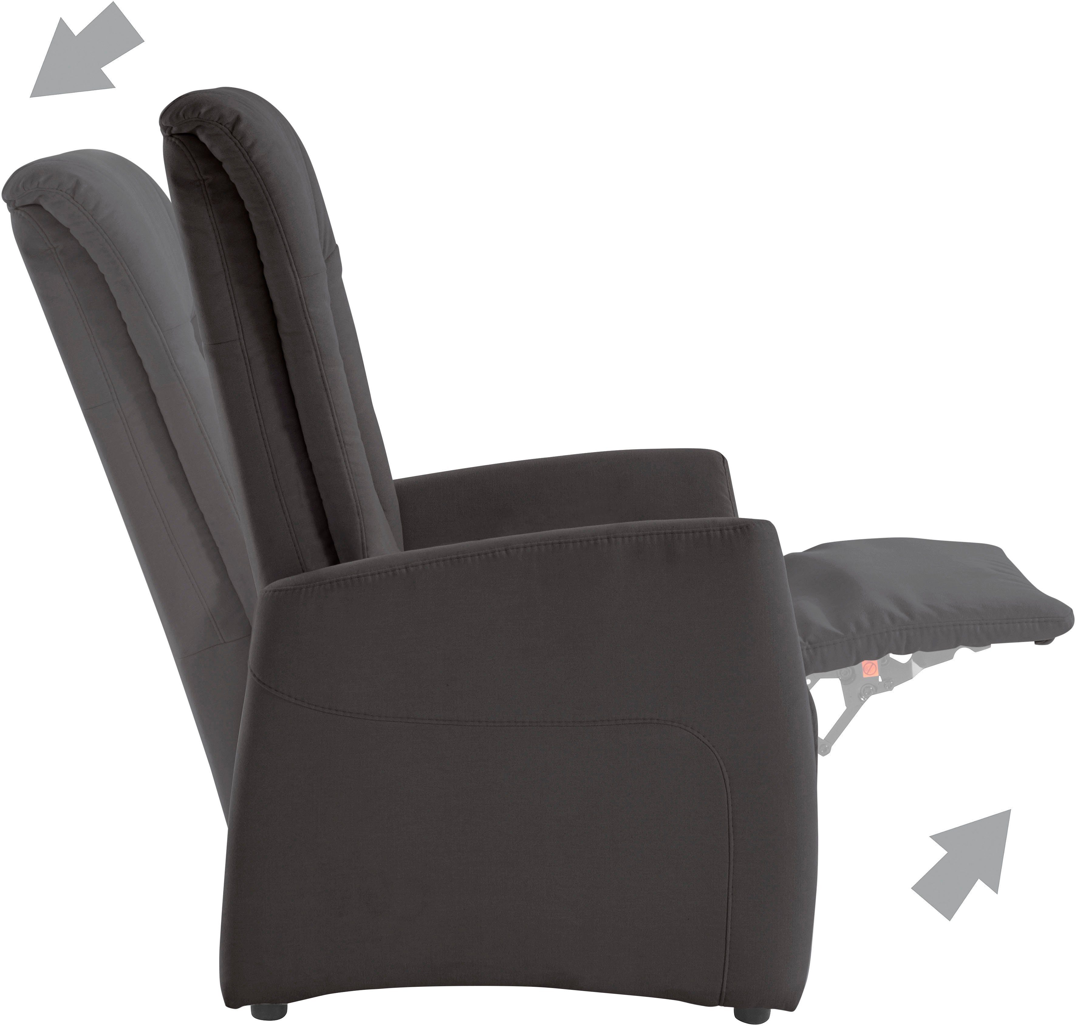 sit&more Relaxfauteuil MELISSA naar keuze elektrisch of handmatig verstelbaar, optioneel opstahulp