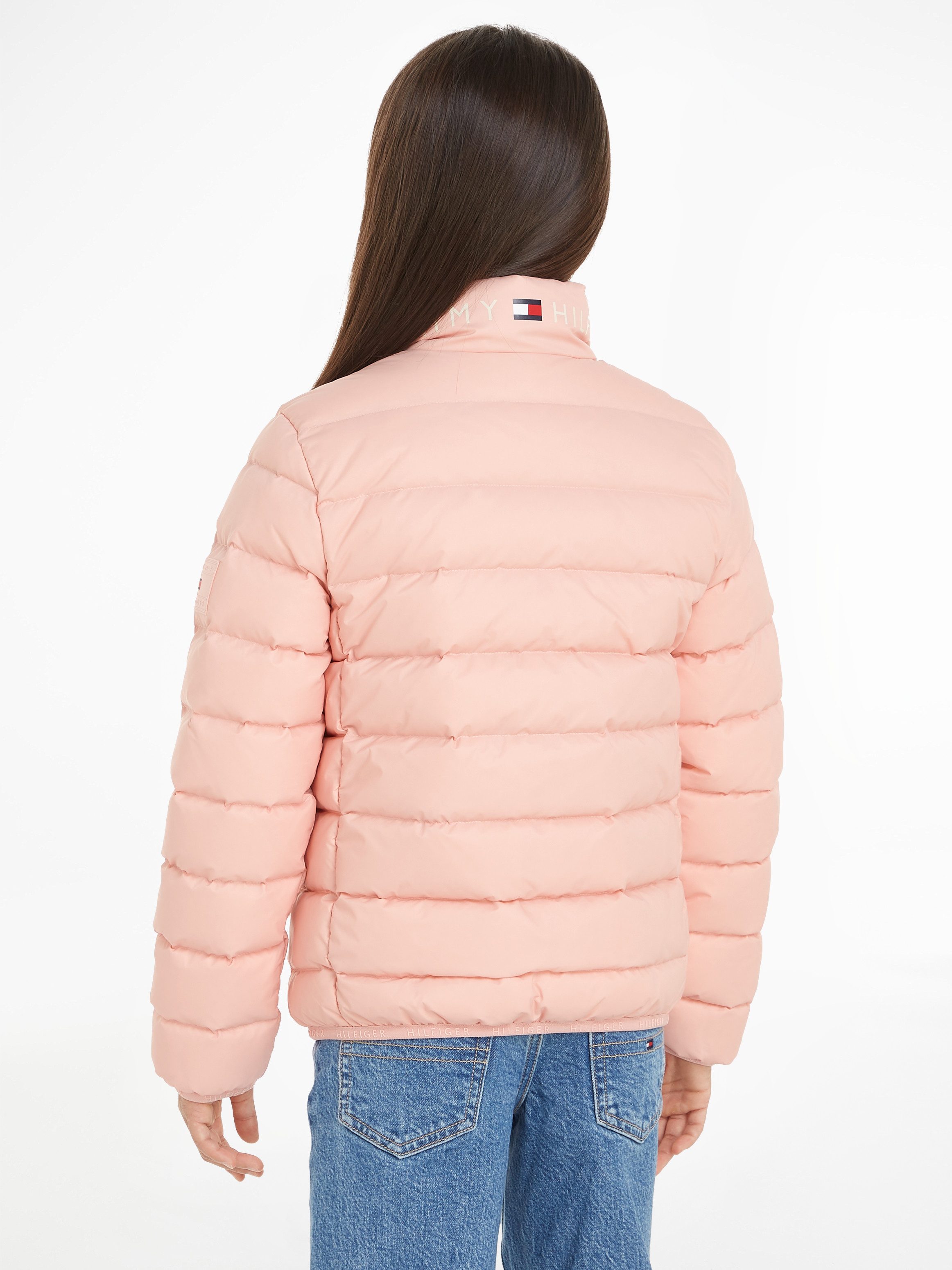 Tommy Hilfiger Gewatteerde jas U ESSENTIAL LIGHT DOWN JACKET Kinderen tot 16 jaar met logostiksel