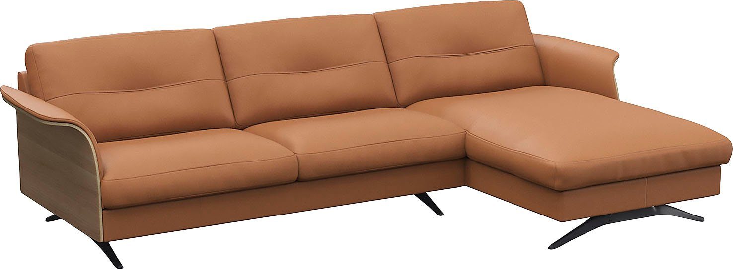 FLEXLUX Hoekbank Glow, super comfortabel door hoogwaardige zitconstructie met binnenvering, L-vorm
