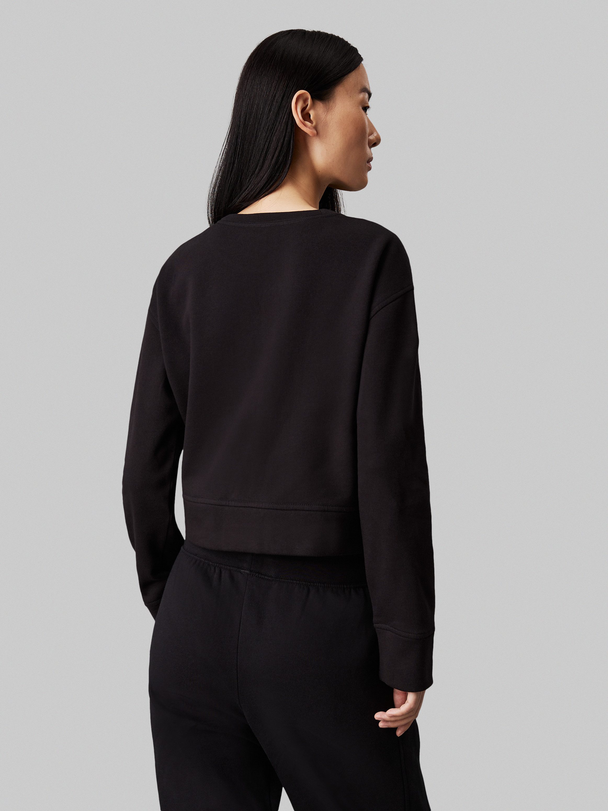 Calvin Klein Sweatshirt CREW PULLOVER met contraststrepen