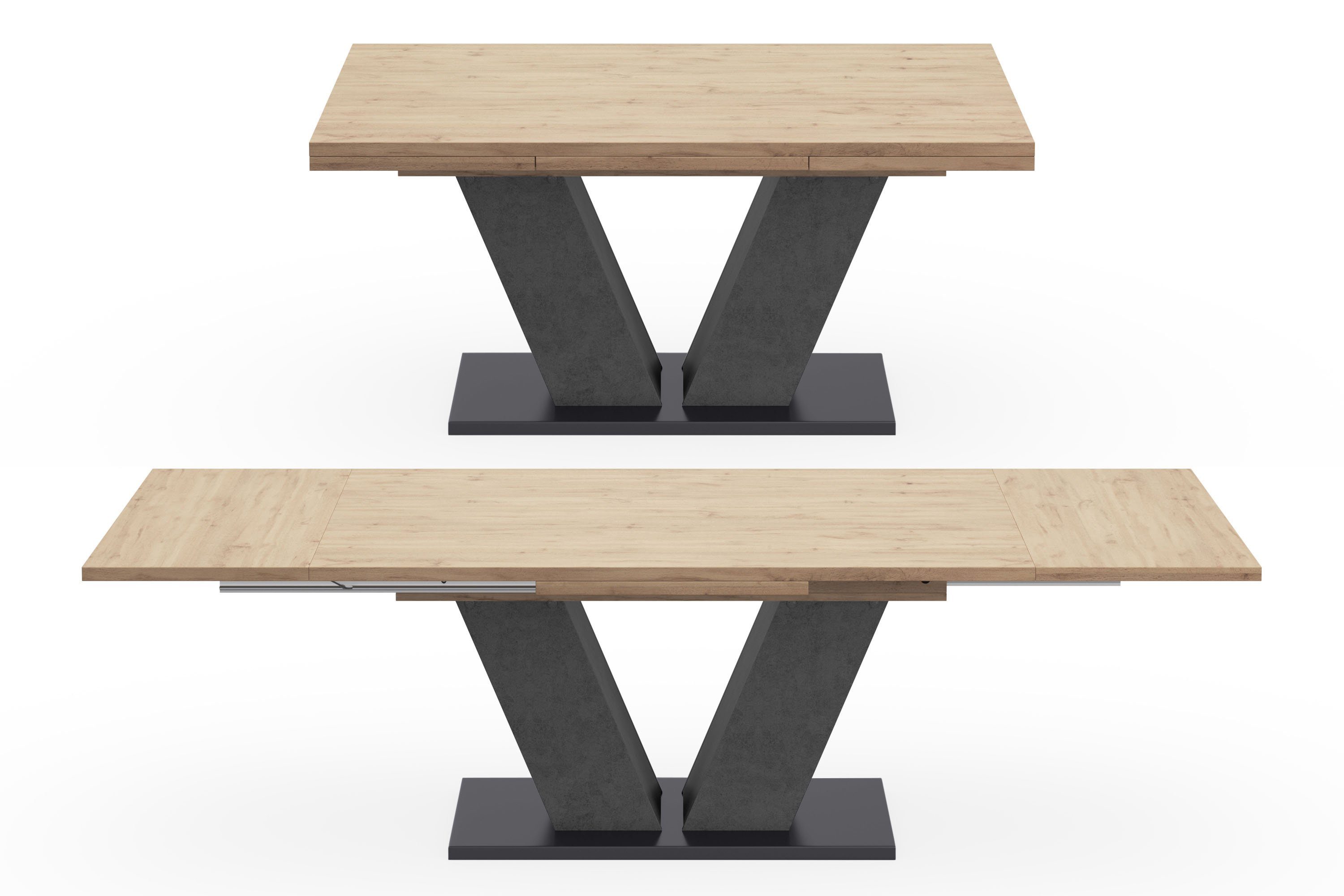 Mäusbacher Eettafel Comfort tafel TOPSELLER! Mäusbacher eettafel met V-frame en bodemplaat