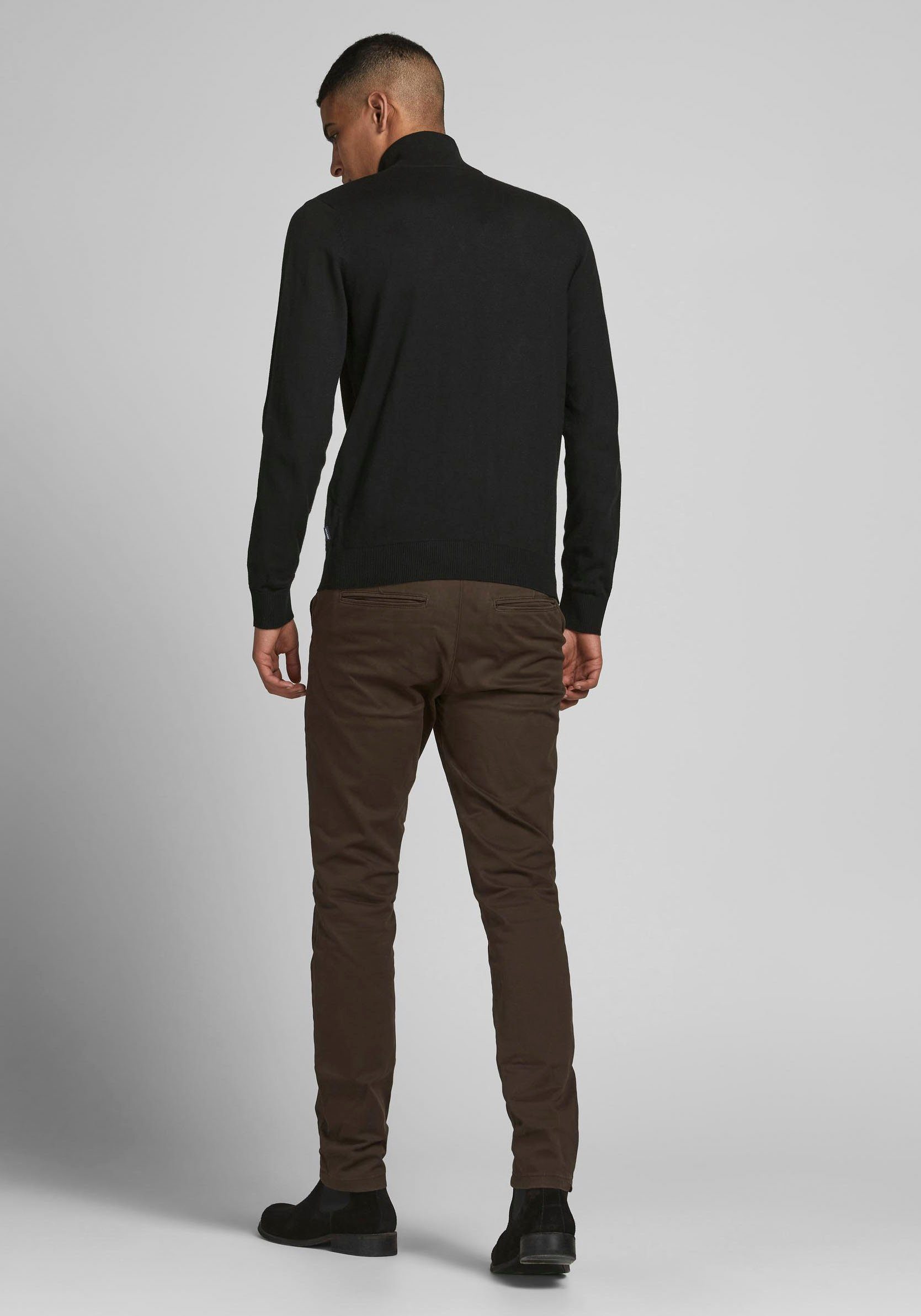 Jack & Jones Trui met ronde hals EMIL KNIT HALF ZIP