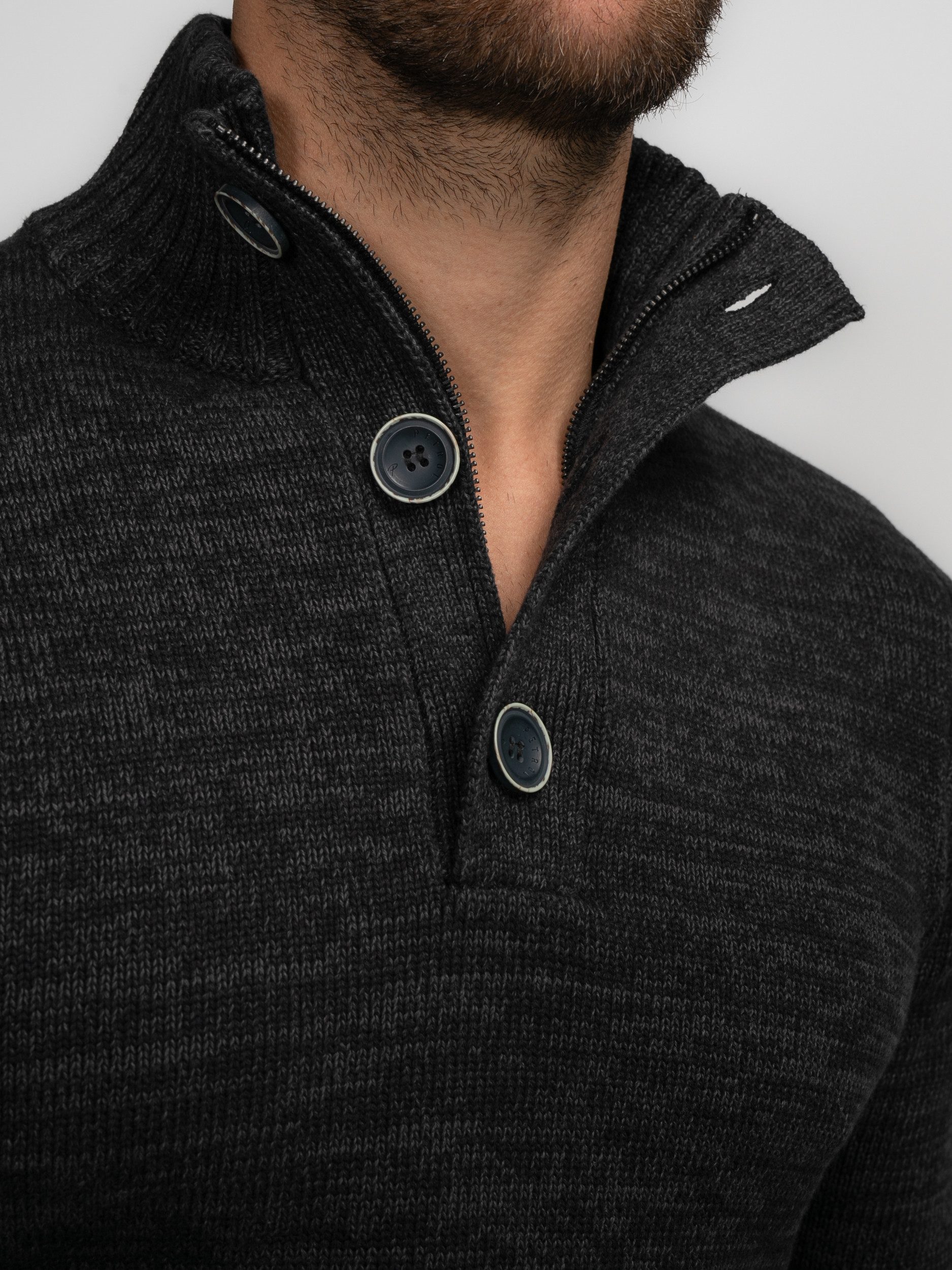 Petrol Industries Schipperstrui Men Knitwear Collar