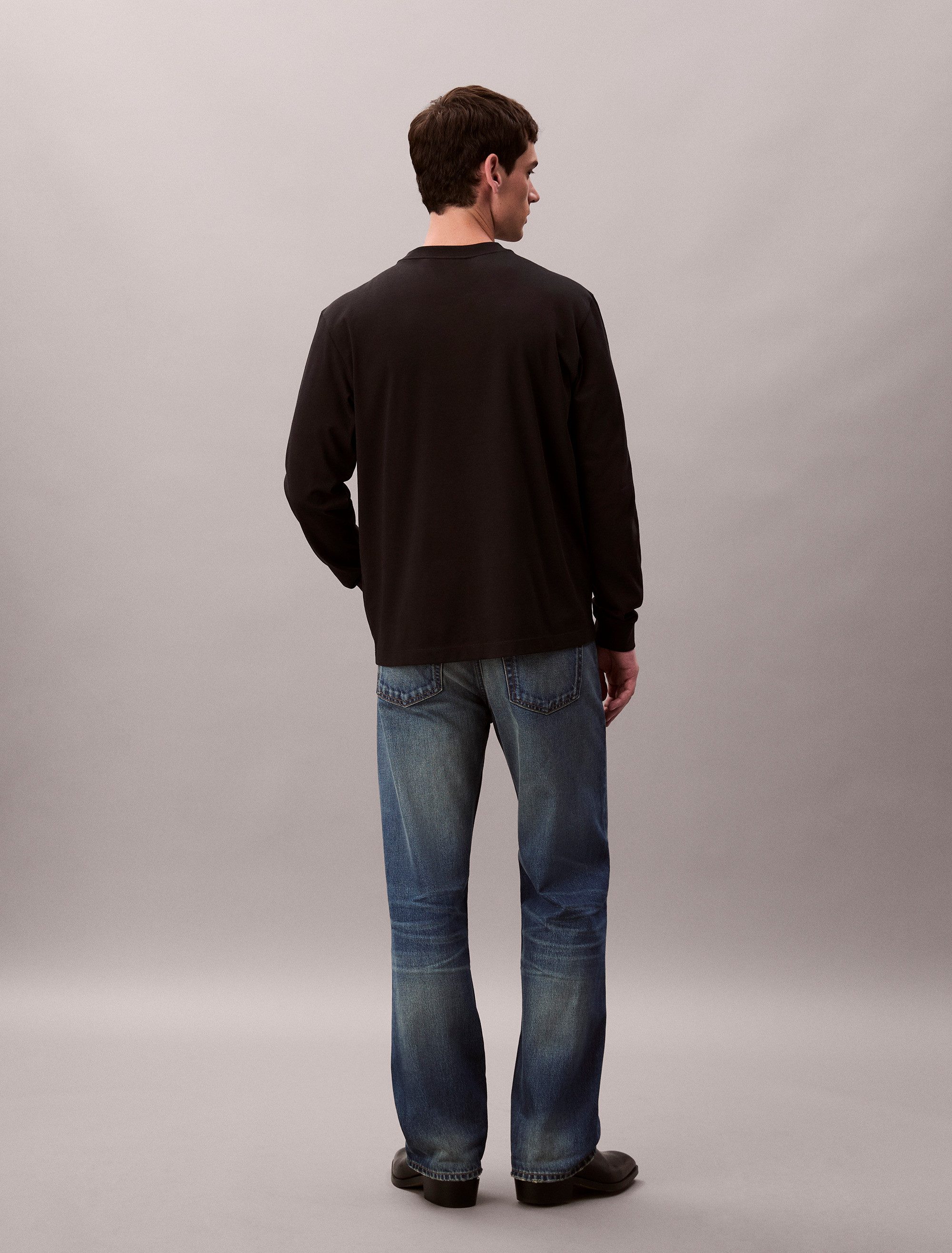 Calvin Klein Shirt met lange mouwen LS EASY MONOGRAM TEE