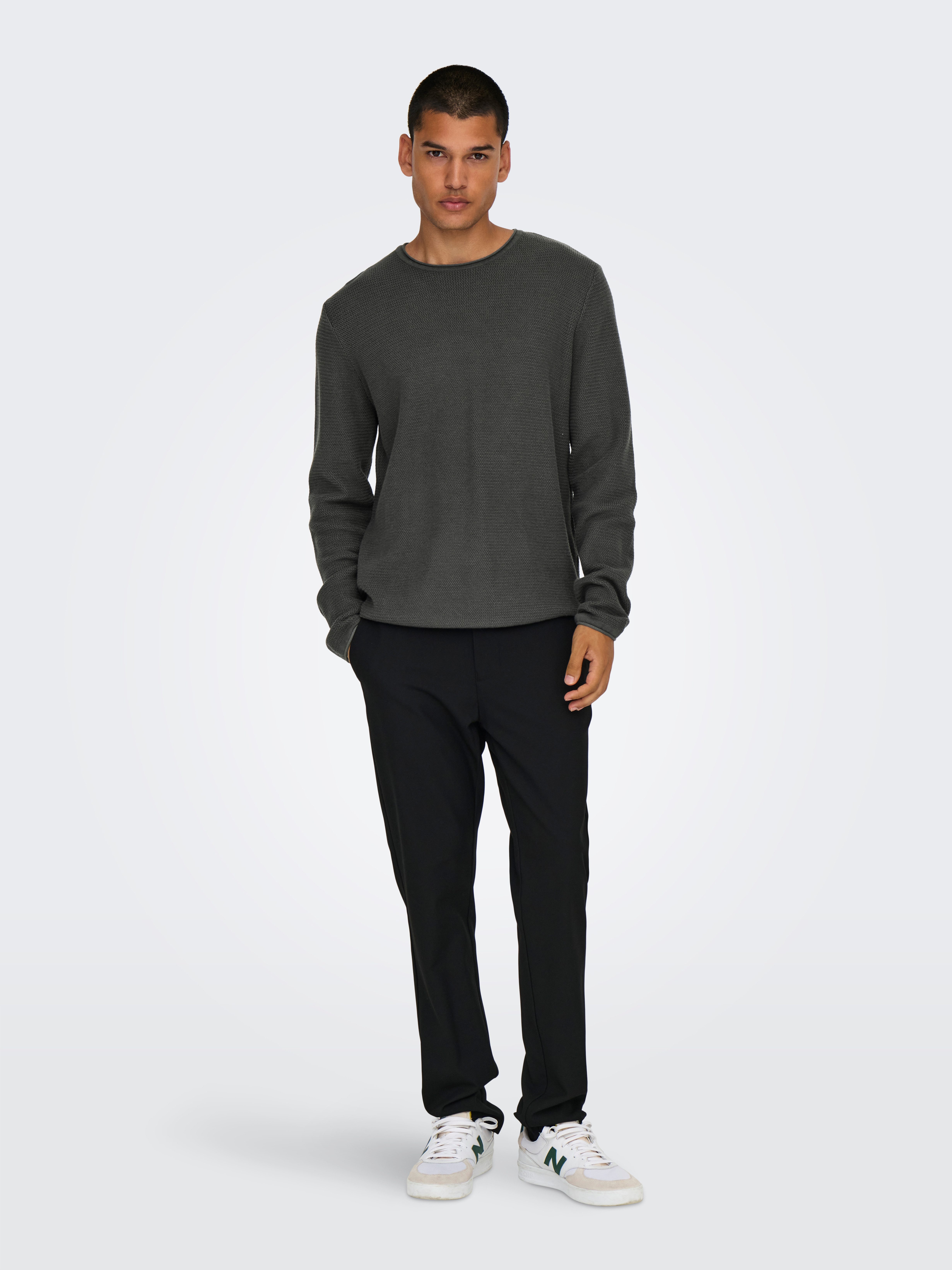 ONLY & SONS Gebreide trui ONSERIC REG 12 STRUC CREW KNIT