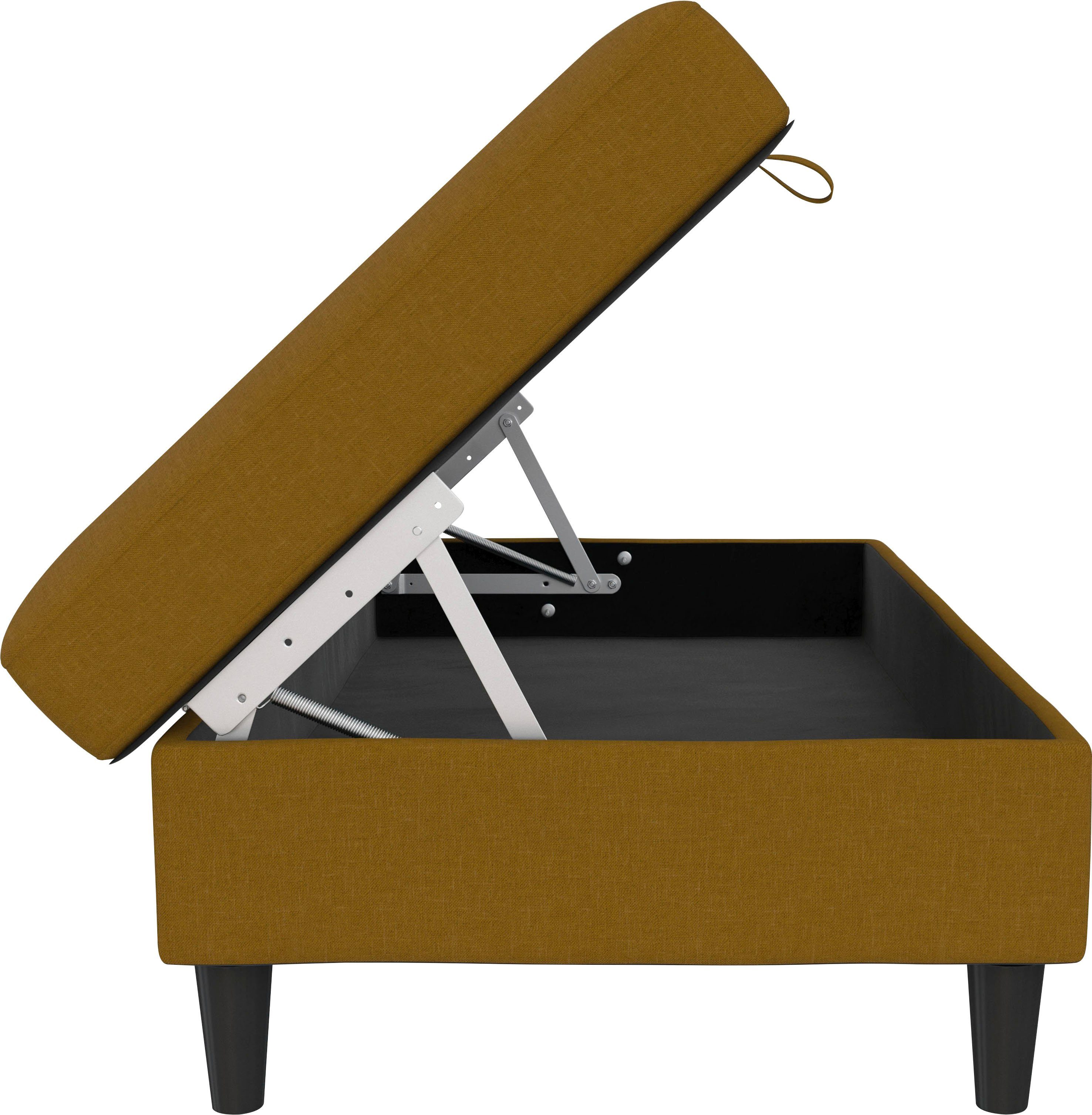 Dorel Home Hocker met bergruimte Hartford Hocker met bergruimte, vrij plaatsbaar, zithoogte 43 cm
