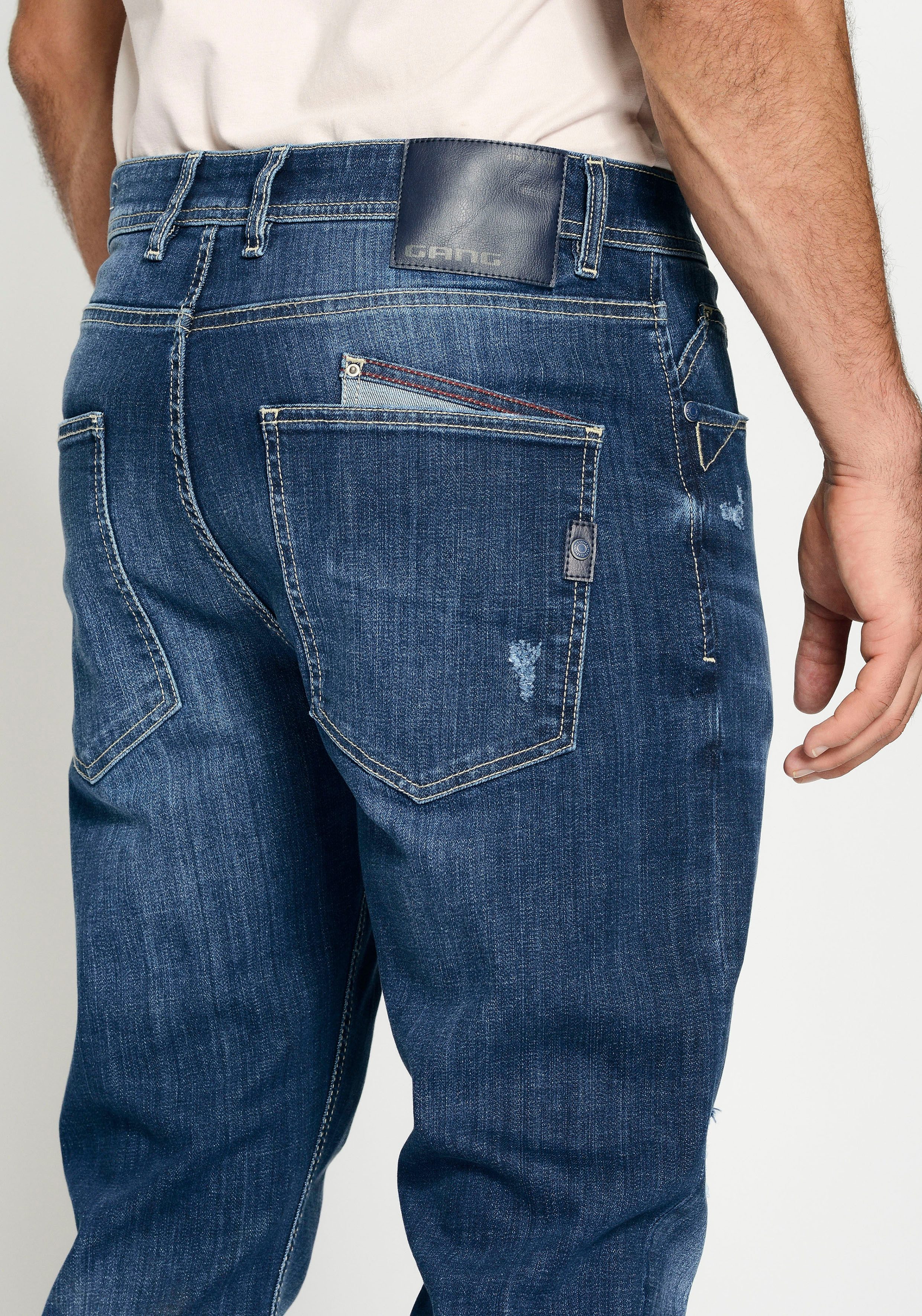 GANG Loose fit jeans 94ALESSIO met modieuze wijde broekspijpen