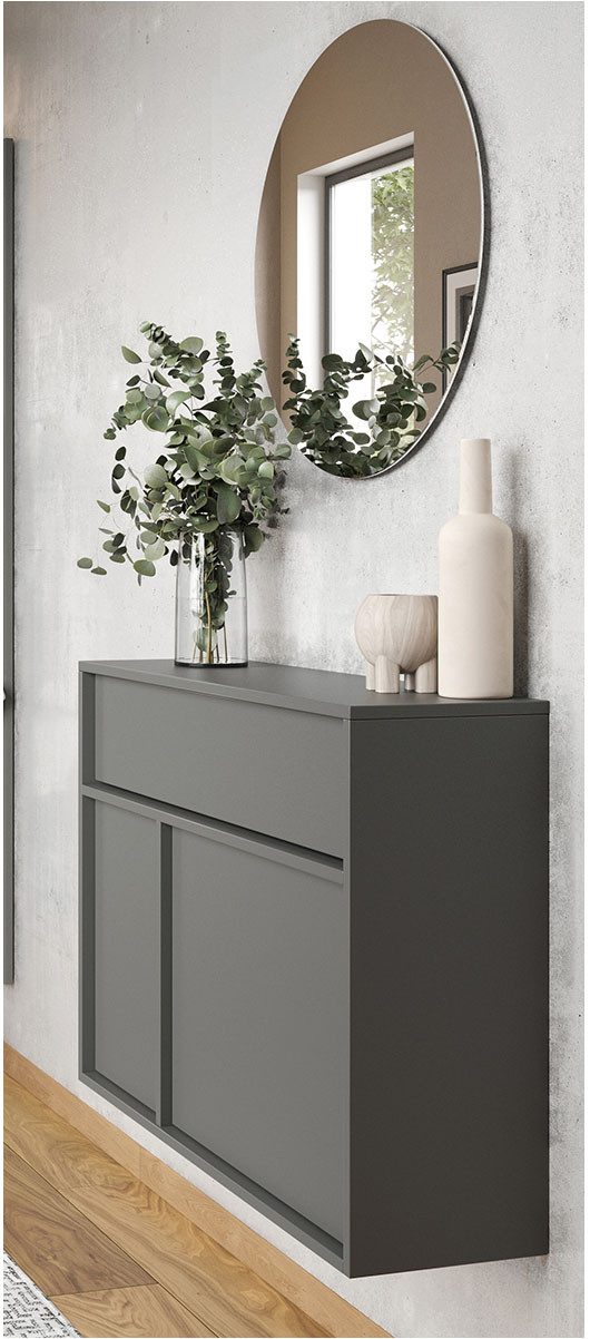 GERMANIA Halmeubelset GW-Ameca 2.0 Garderobe-set: multifunctionele kast en spiegel