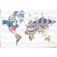 reinders! poster wereld van de postzegels (1 stuk) multicolor