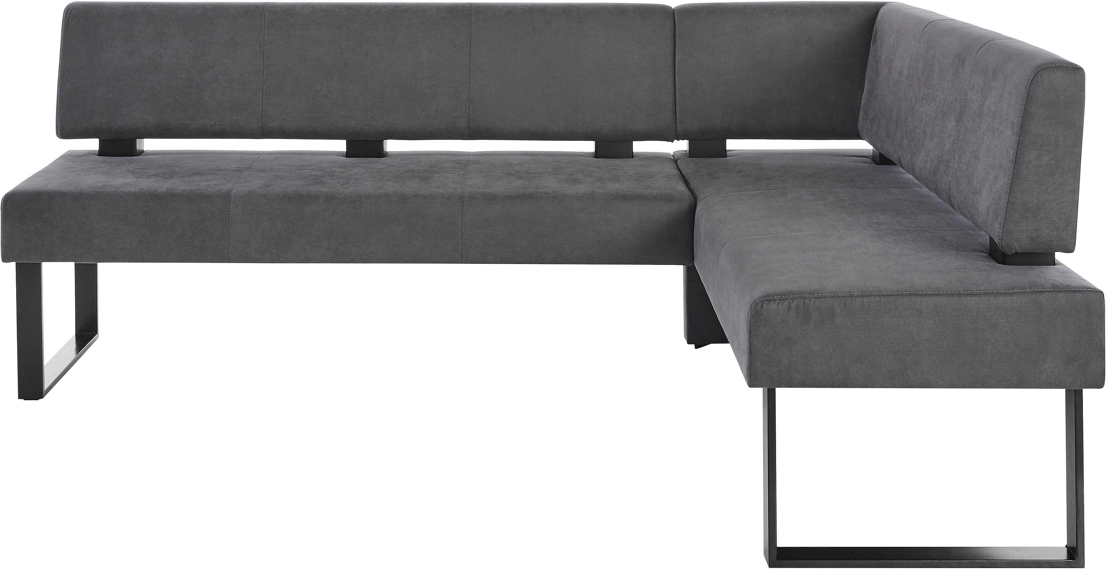 Home affaire Hoekbank Oliver met metalen frame, keukenbank verschillende hoezen cord eetkamerbank ottos choice