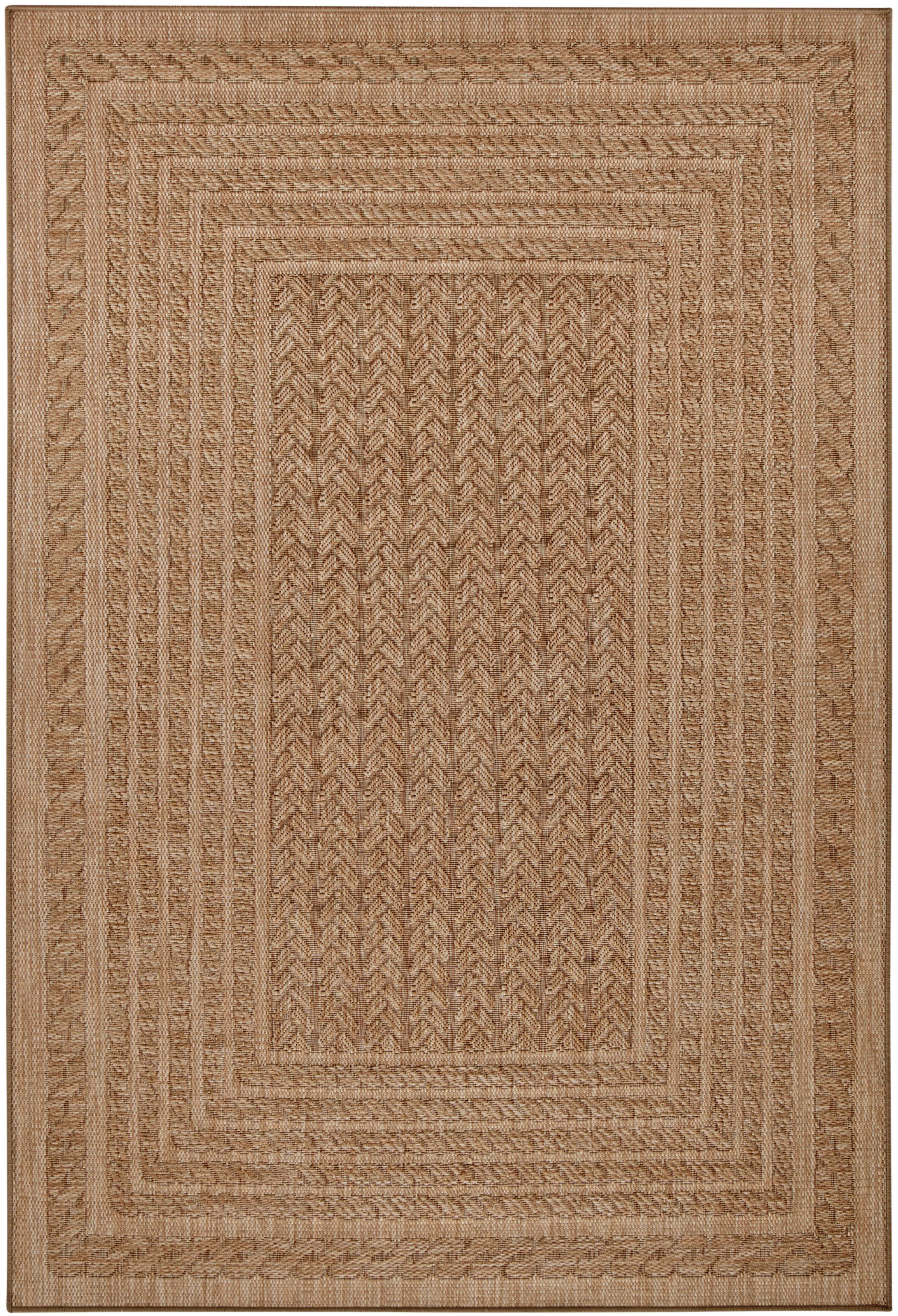NORTHRUGS Vloerkleed Limonero In-& Outdoor, vlakweefsel, sisal-look, Scandi, tuin, woonkamer