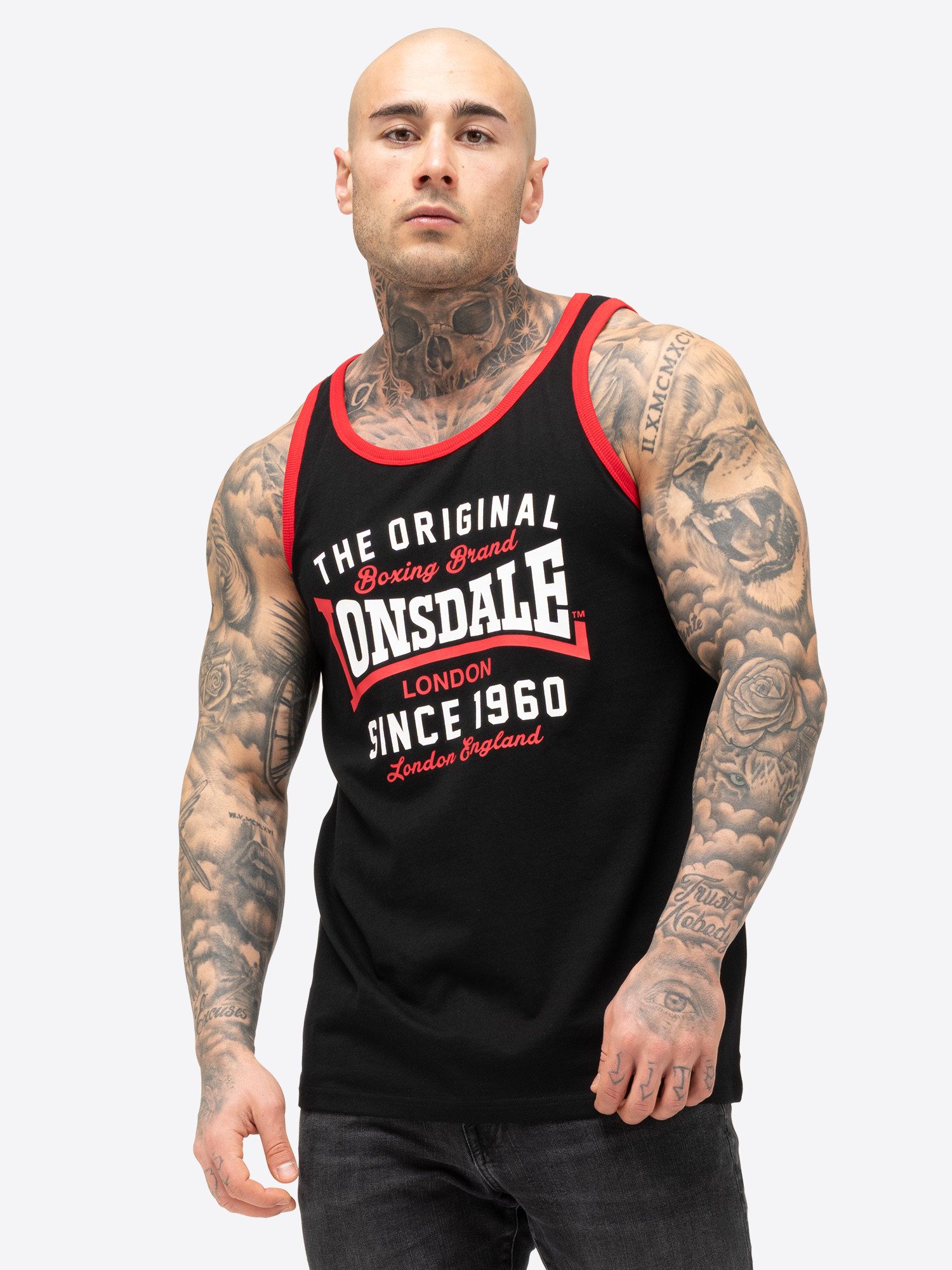 Lonsdale Tanktop ANDOVER heren tanktops maat L zwart