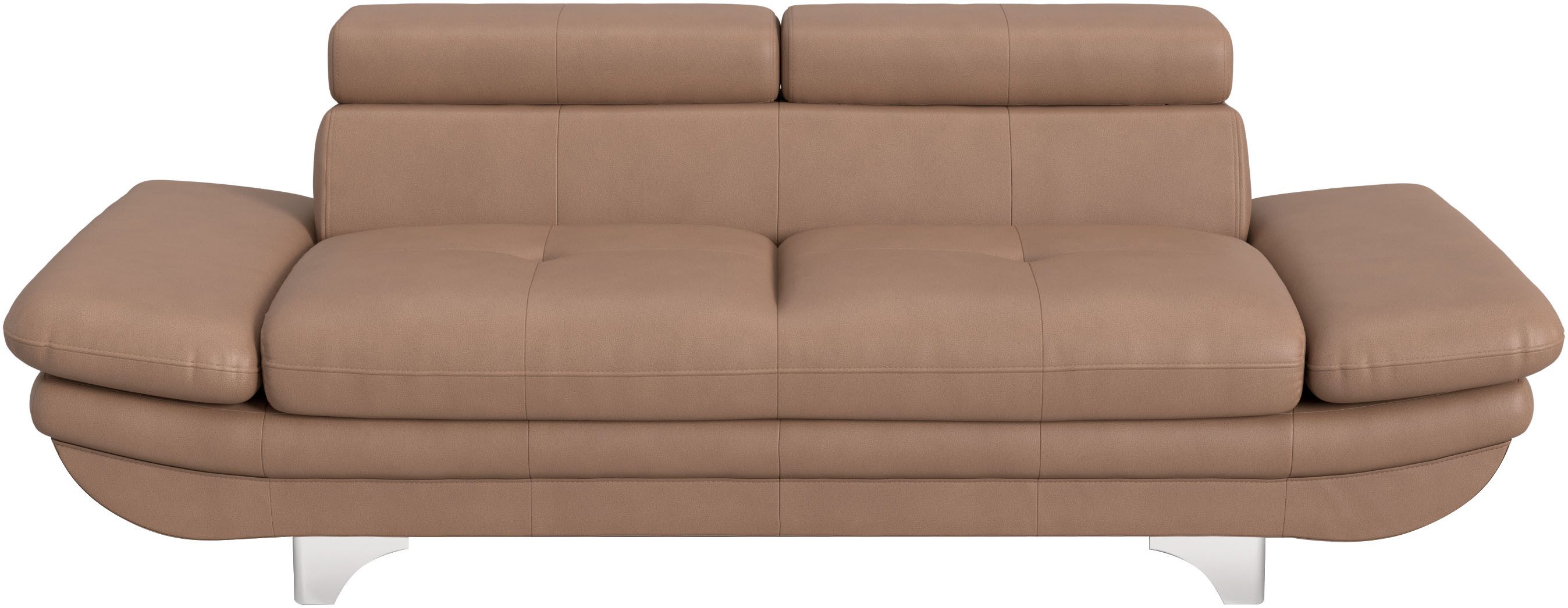 COTTA 2-zitsbank Enterprise Big-sofa, met verstelbare armleuning en rugleuning beige, 2-zitsbanken