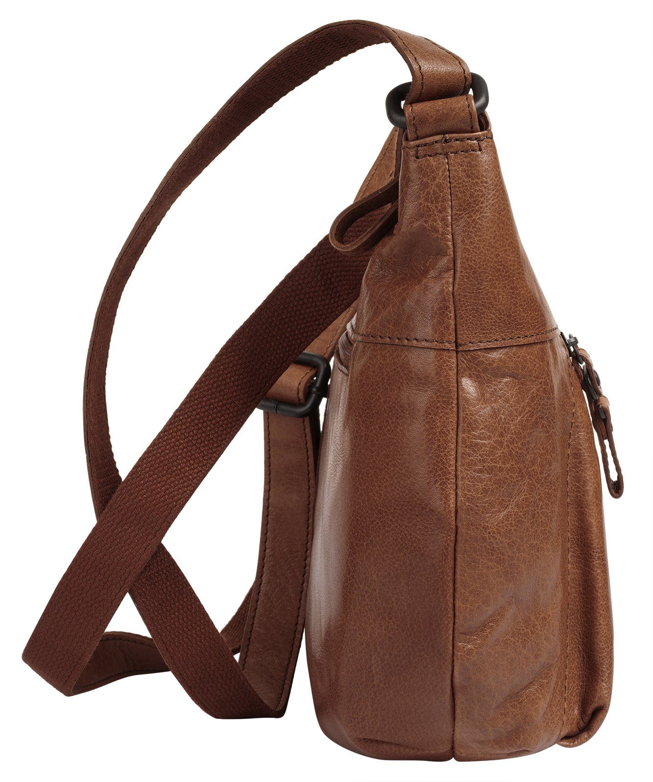 Spikes & Sparrow Schoudertas echt leder