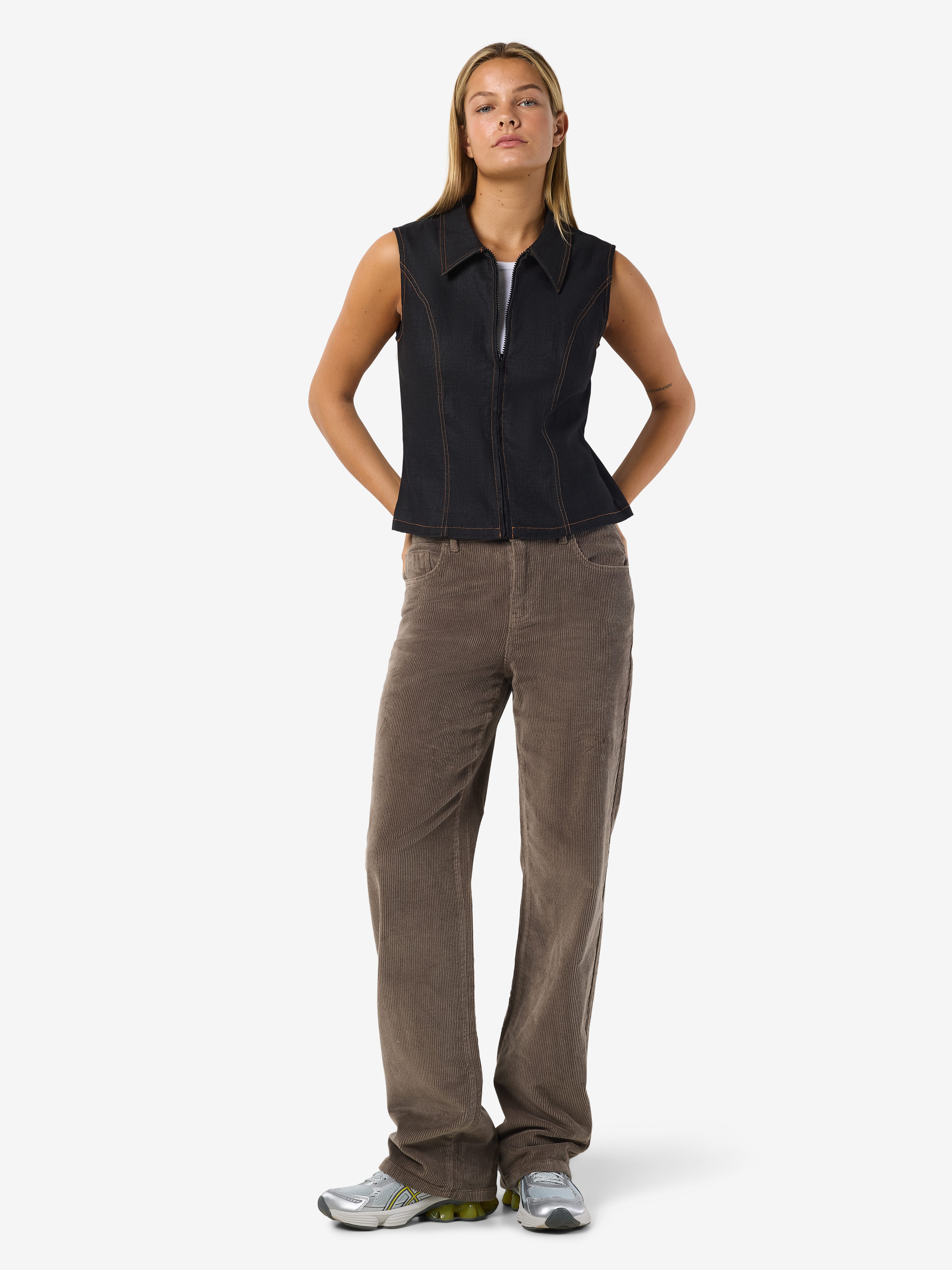 Noisy may Cordbroek NMYOLANDA NW WIDE LEG CORDUROY NOOS