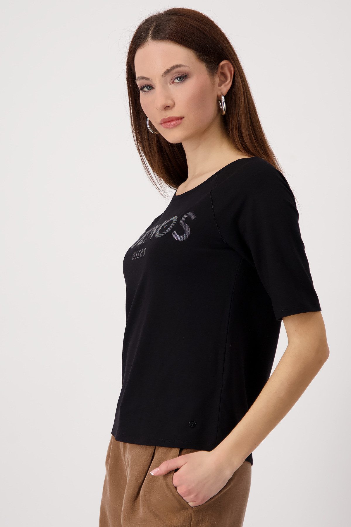 Monari T-shirt Shirt Buenos Met een ronde hals