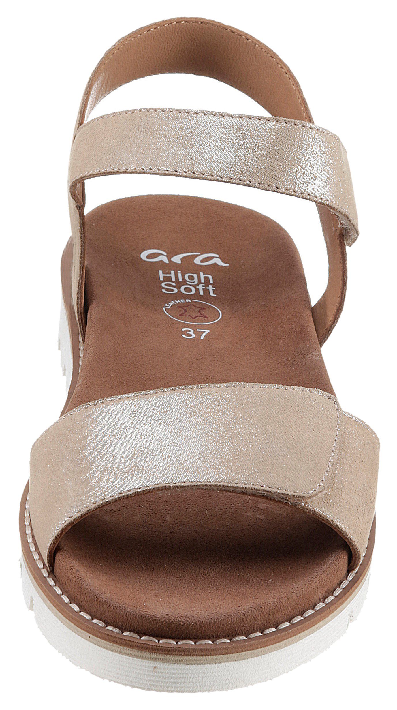 Ara Sandalen KENT , zomerschoen, sandaal, sleehak, met klittenbandsluitingen, g-breedte