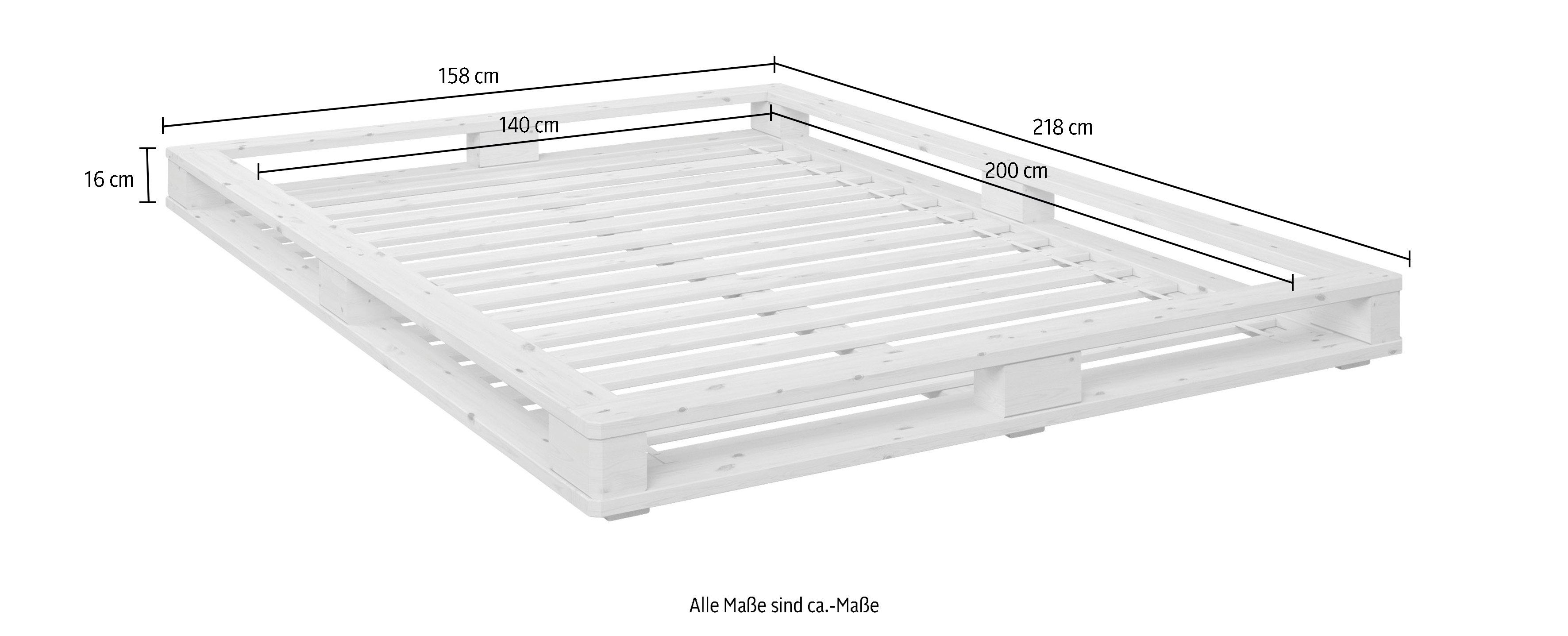 Home affaire Palletbed "PALO" BESTSELLER! Bed, gecertificeerd massief hout (grenen)