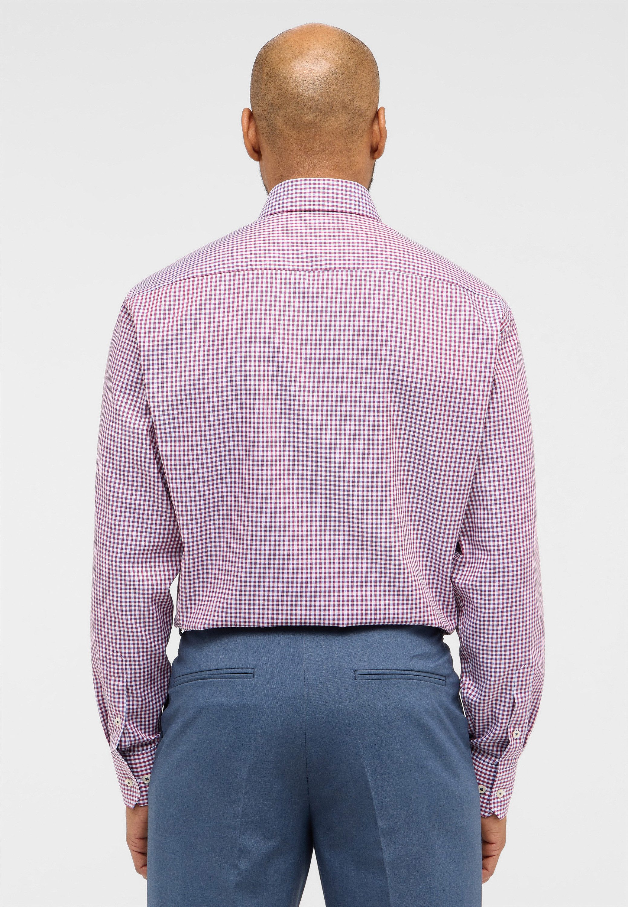 Eterna Overhemd met lange mouwen Comfort fit NON IRON (strijkvrij)