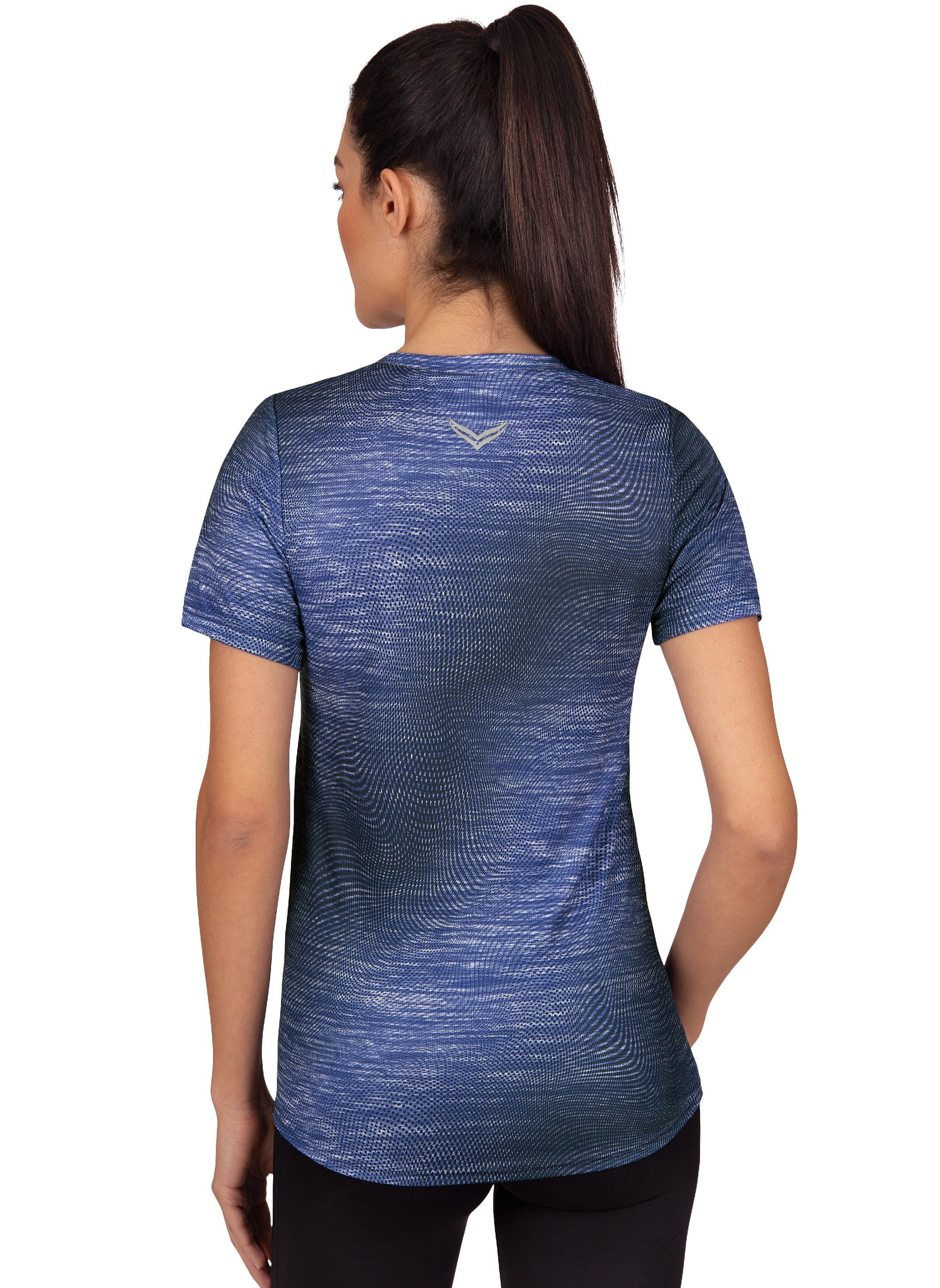 Trigema T-shirt TRIGEMA COOLMAX® sportshirt met een modieuze print (1-delig)