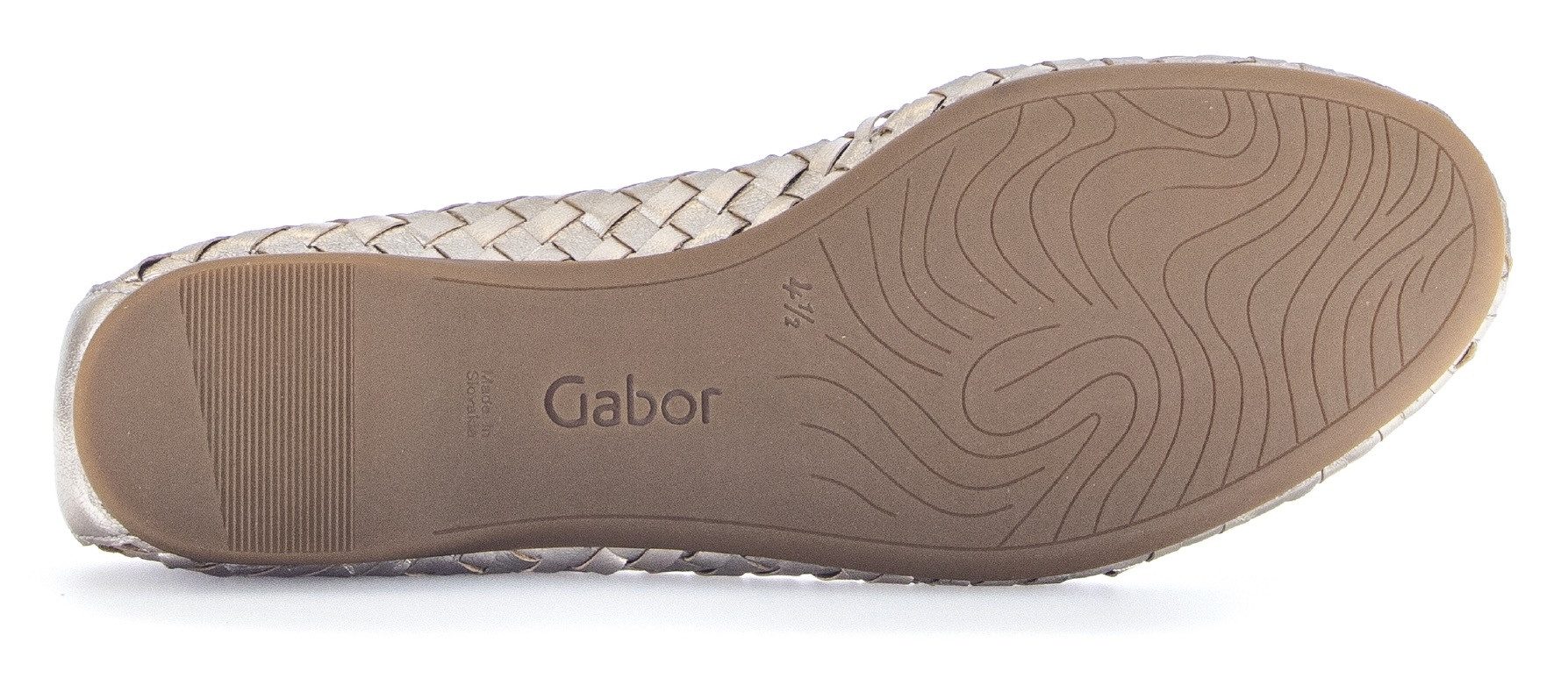 Gabor Ballerina's , instapschoen, lenteschoen, zakelijke schoen met mooi vlechtpatroon