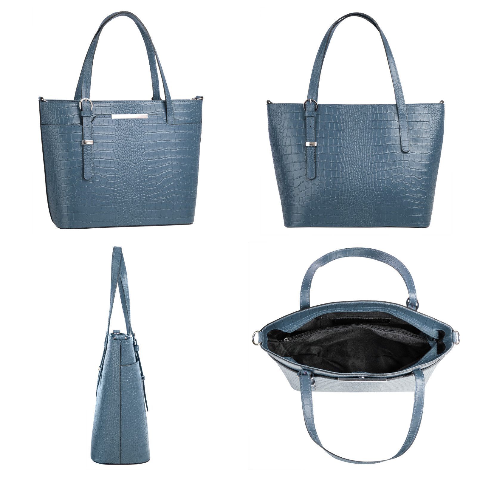 Cluty Tas echt leer, made in italy