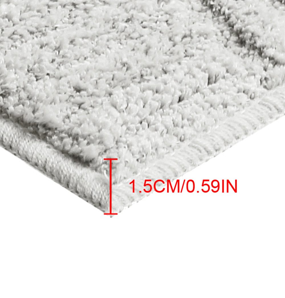 my home Badmat Ognon, Scandi, Boho, modern patroon Badkleed, uni-kleuren, hoog-laag effect (1 stuk)