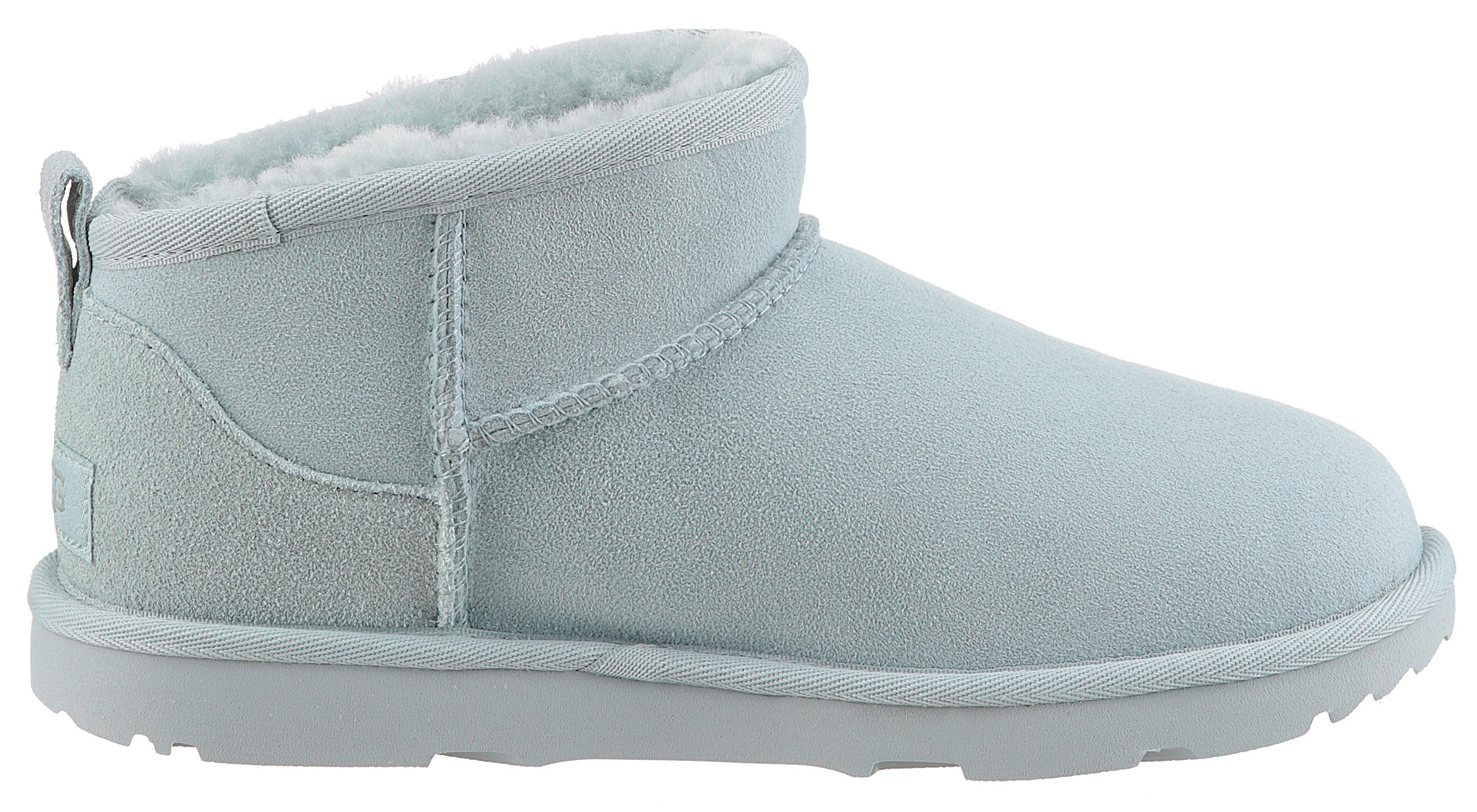 UGG Winterlaarzen Classic Ultra Mini instaplaars, winterlaars, boots met lamsvachtvoering