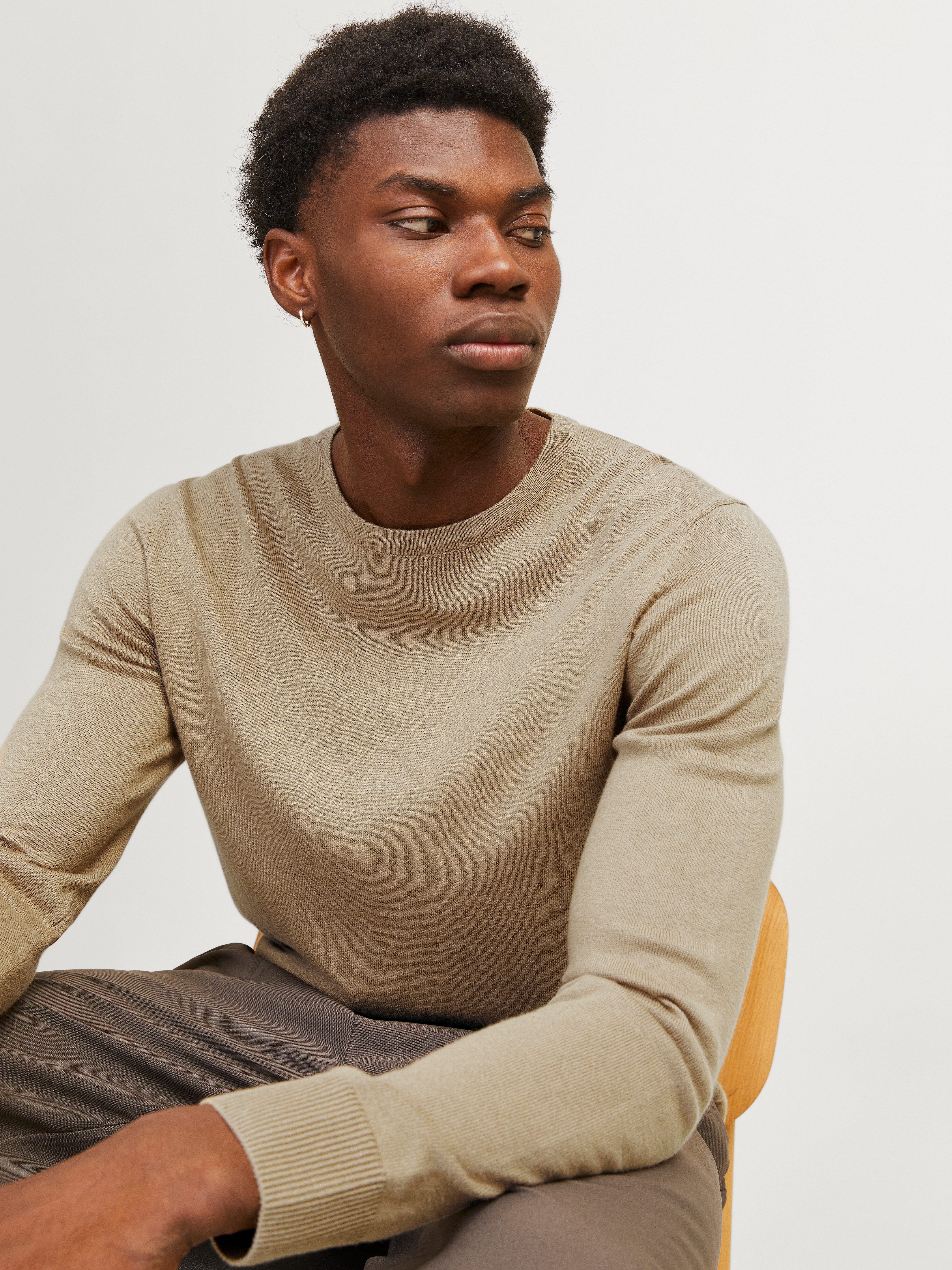 Jack & Jones Gebreide trui JJEEMIL KNIT CREW NECK NOOS
