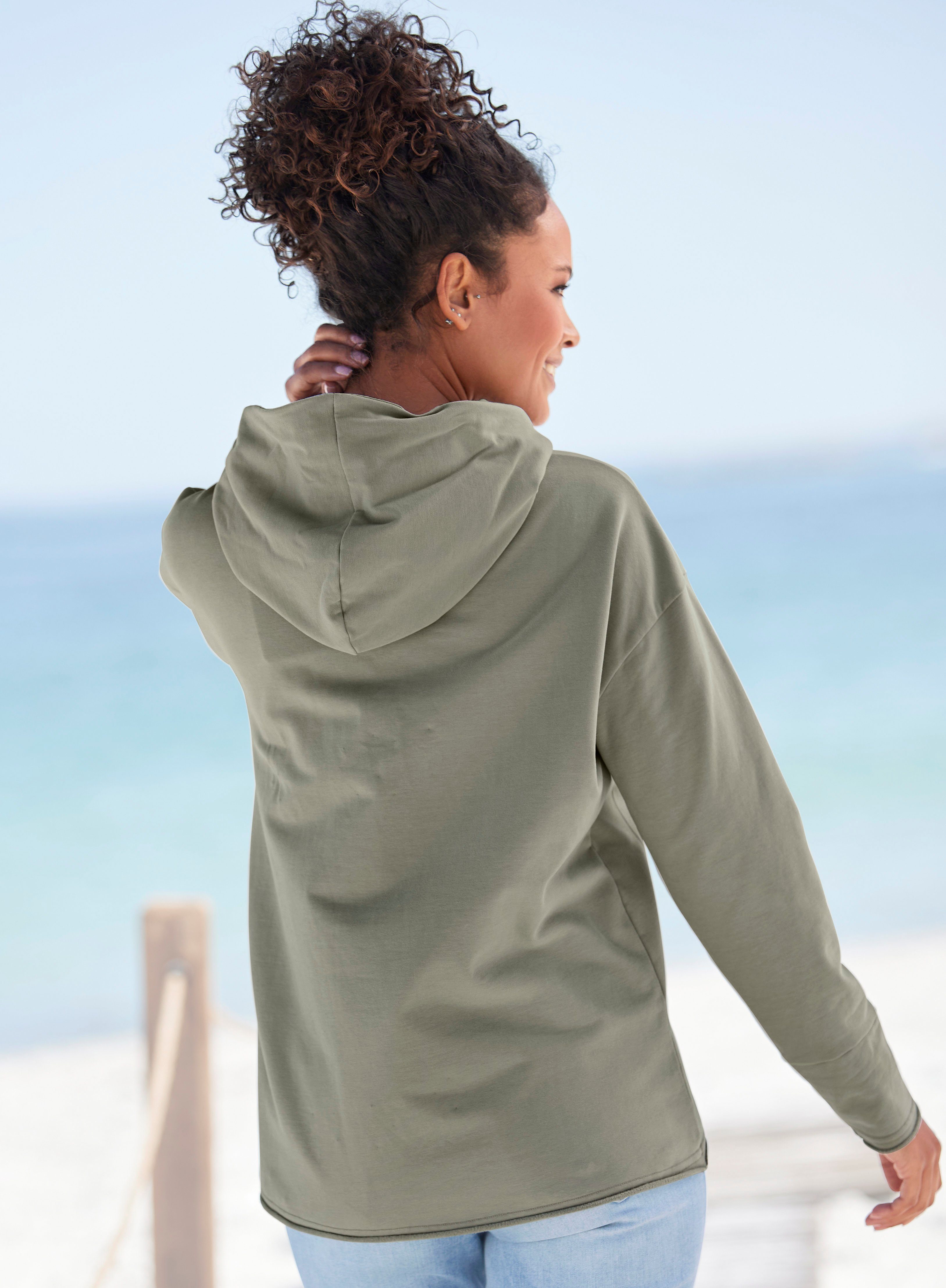 Elbsand Hoodie Dea hoodie met logo-opdruk aan de voorkant