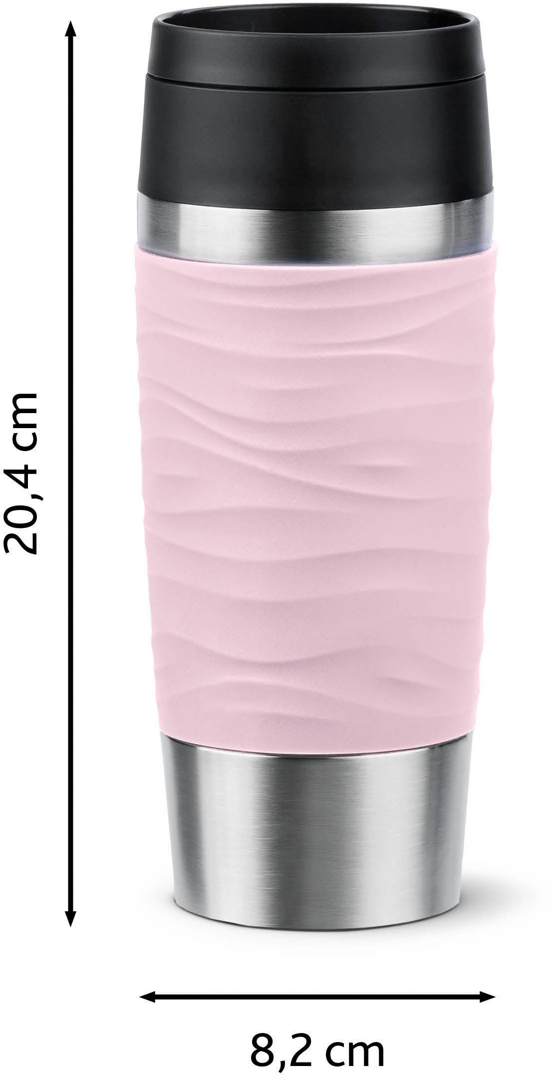Emsa Thermosbeker Travel Mug Classic Wave 100% dicht, vaatwasserbestendig, 360° drinkopening