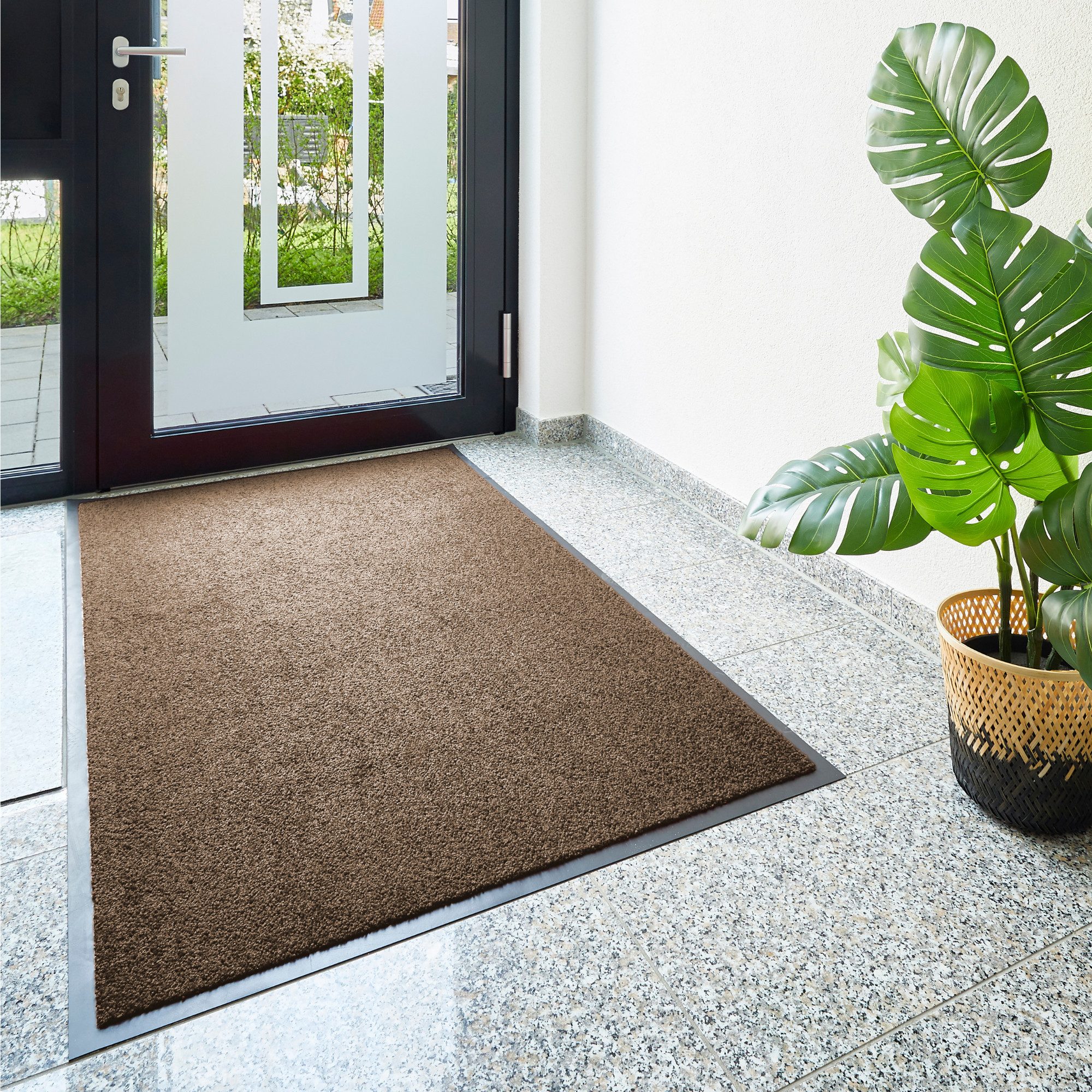 my home Mat Emil Vuilafstotende mat, effen kleuren, antislip, onderhoudsvriendelijk
