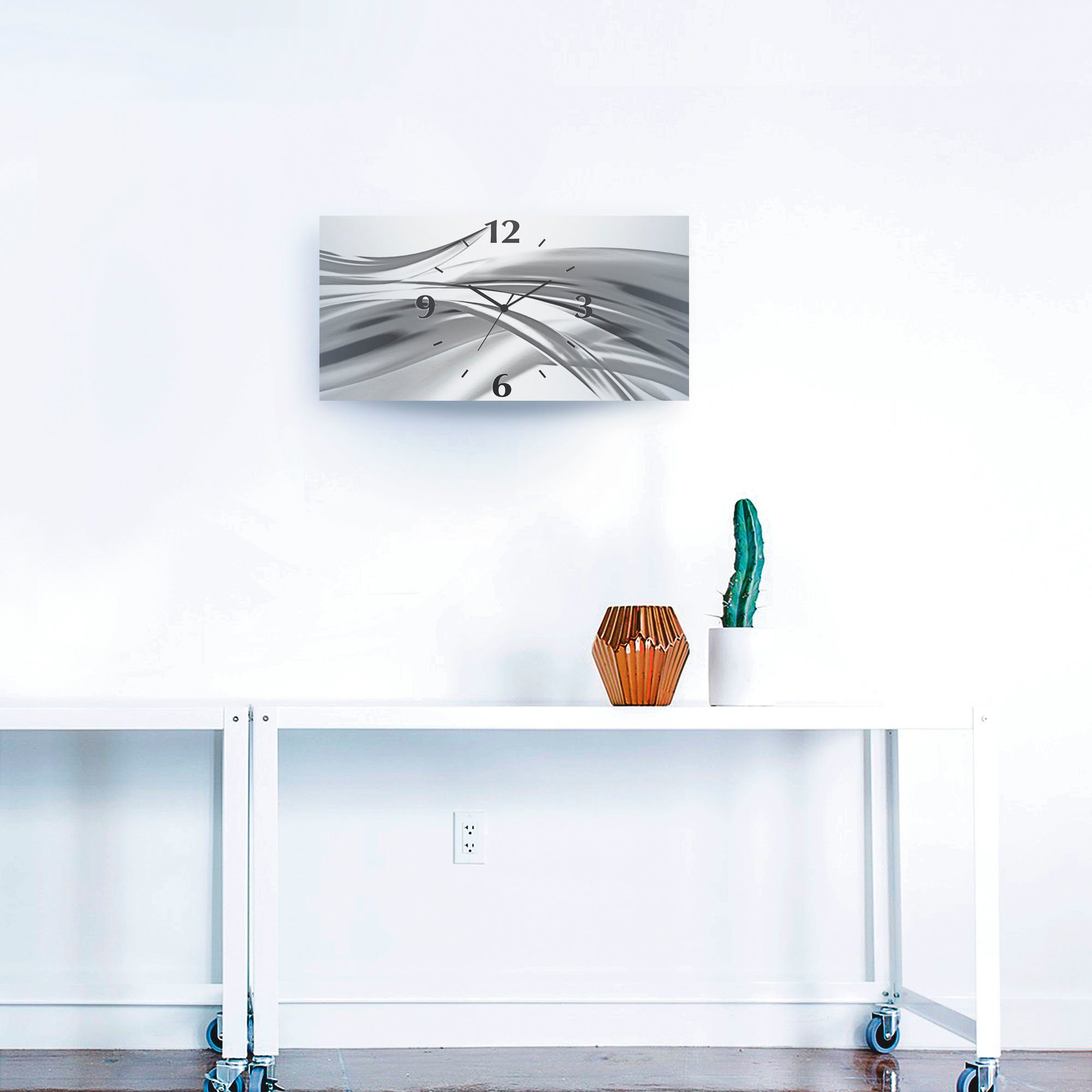 Artland Wandklok Mooie golf - abstract 3d-look geschulpt, met kwarts- of radiografisch uurwerk, verschillende maten