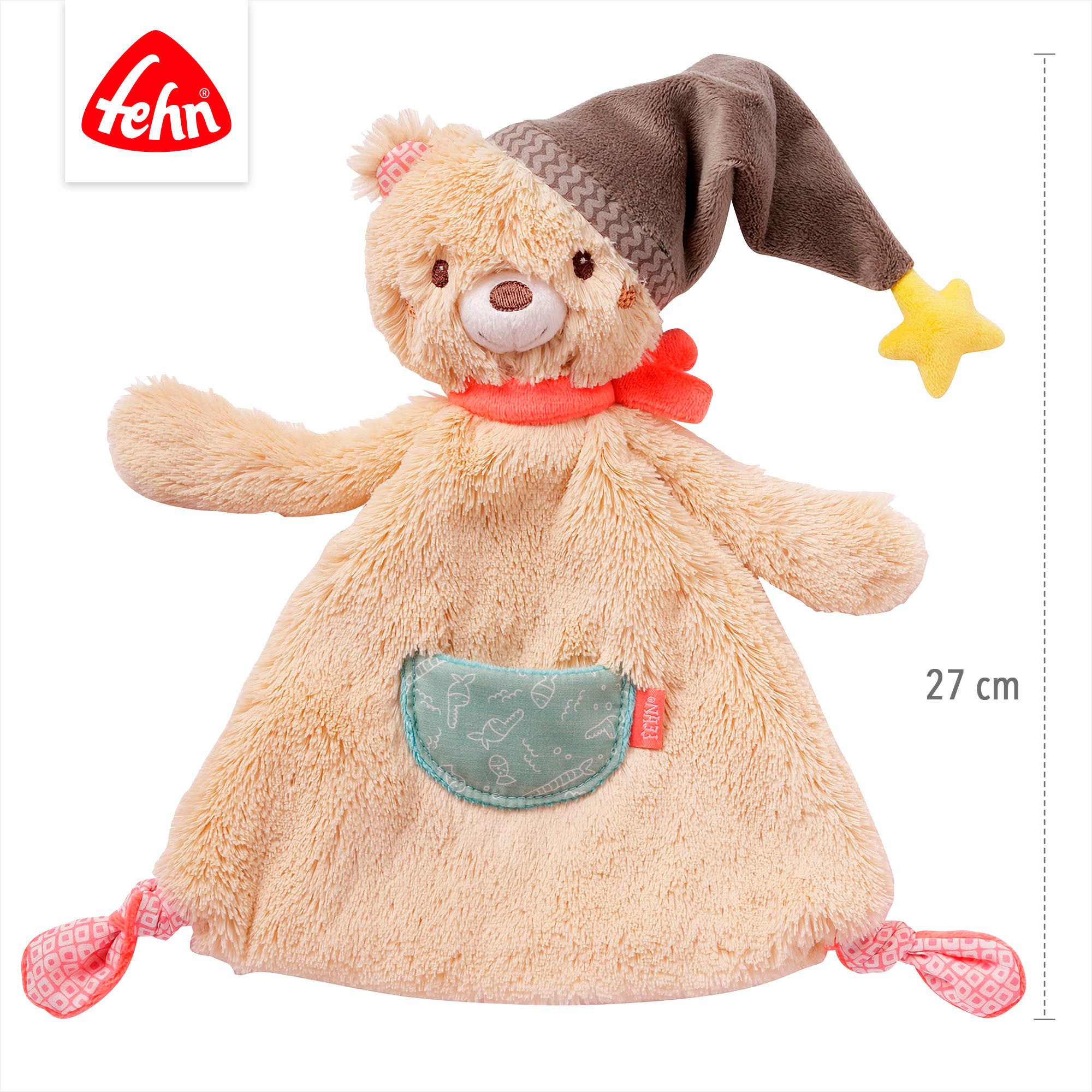 Fehn Knuffeldoek Bruno, grote beer