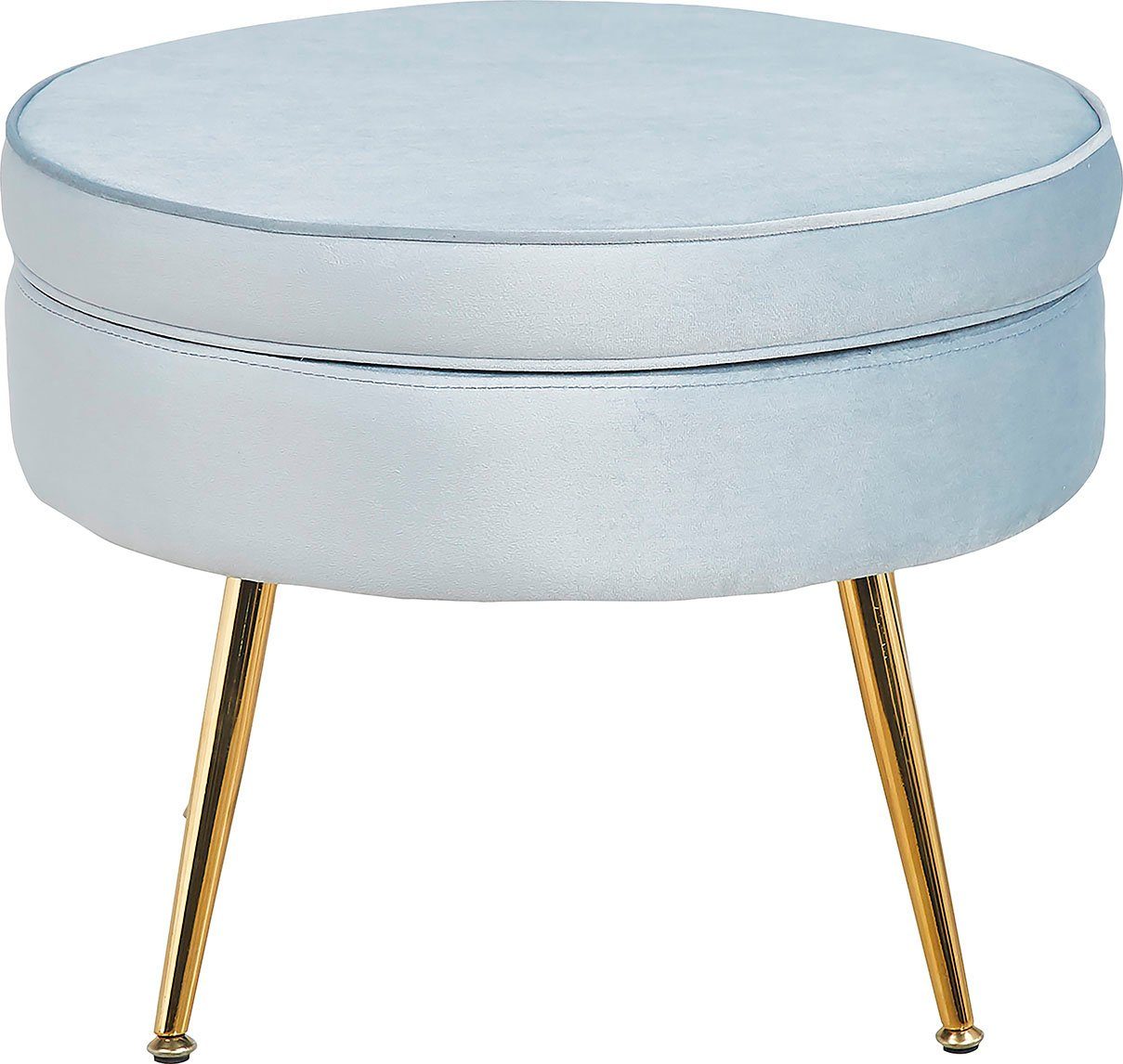 SalesFever Hocker Clam met hoog zitkussen