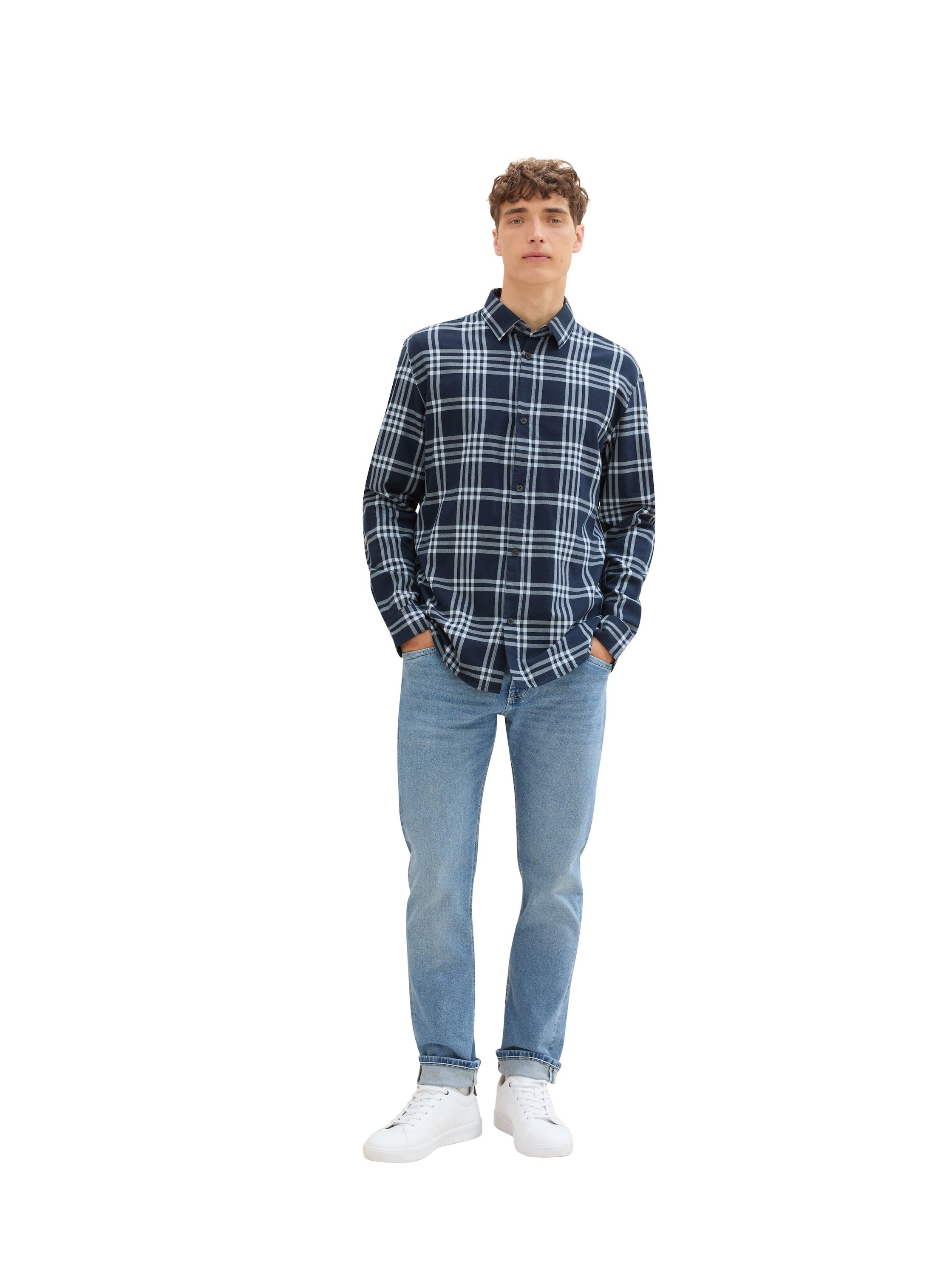Tom Tailor Denim Geruit overhemd met ruitpatroon