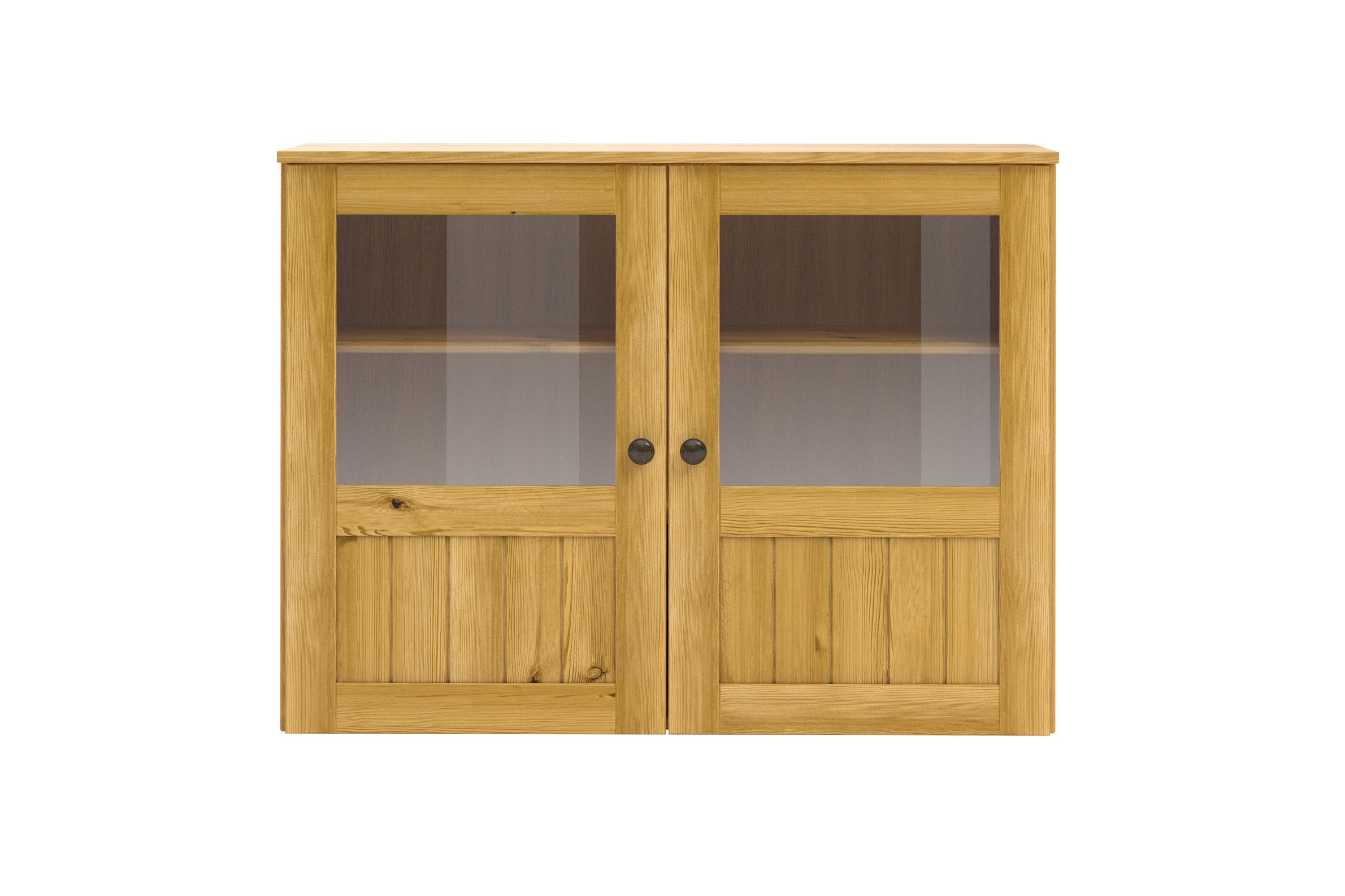 Home affaire Hangkast Alby2 Met metalen grepen en glazen deuren, breedte 100 cm