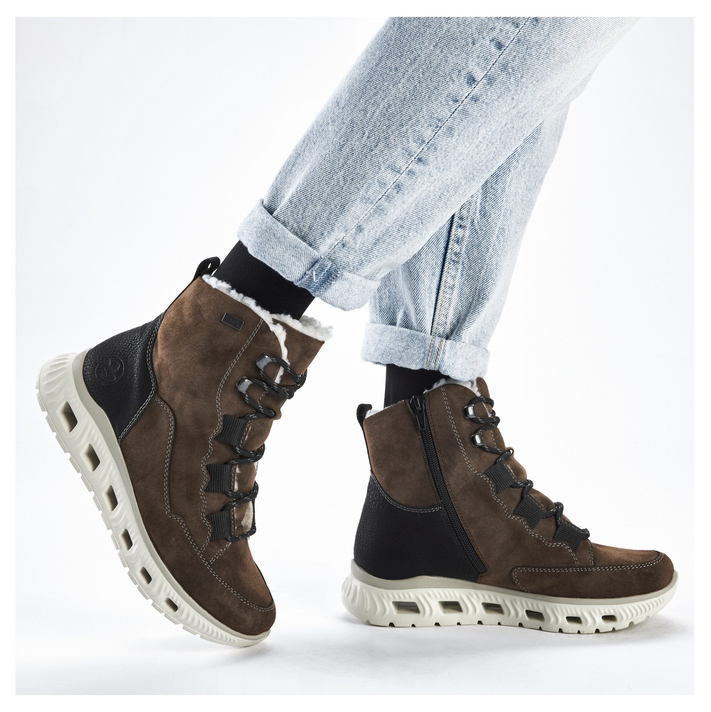 Rieker Winterlaarzen , veterschoenen, outdoorlaarzen met waterafstotende riekertex-membraan