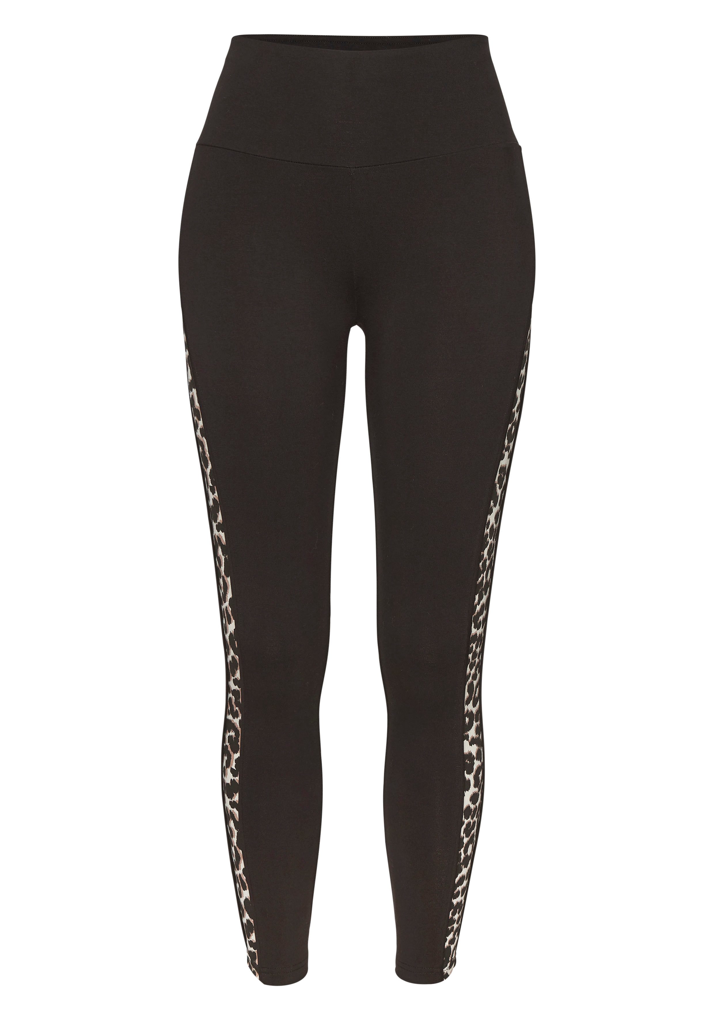 active by Lascana Legging Inzetten met leopardenpatroon aan de benen