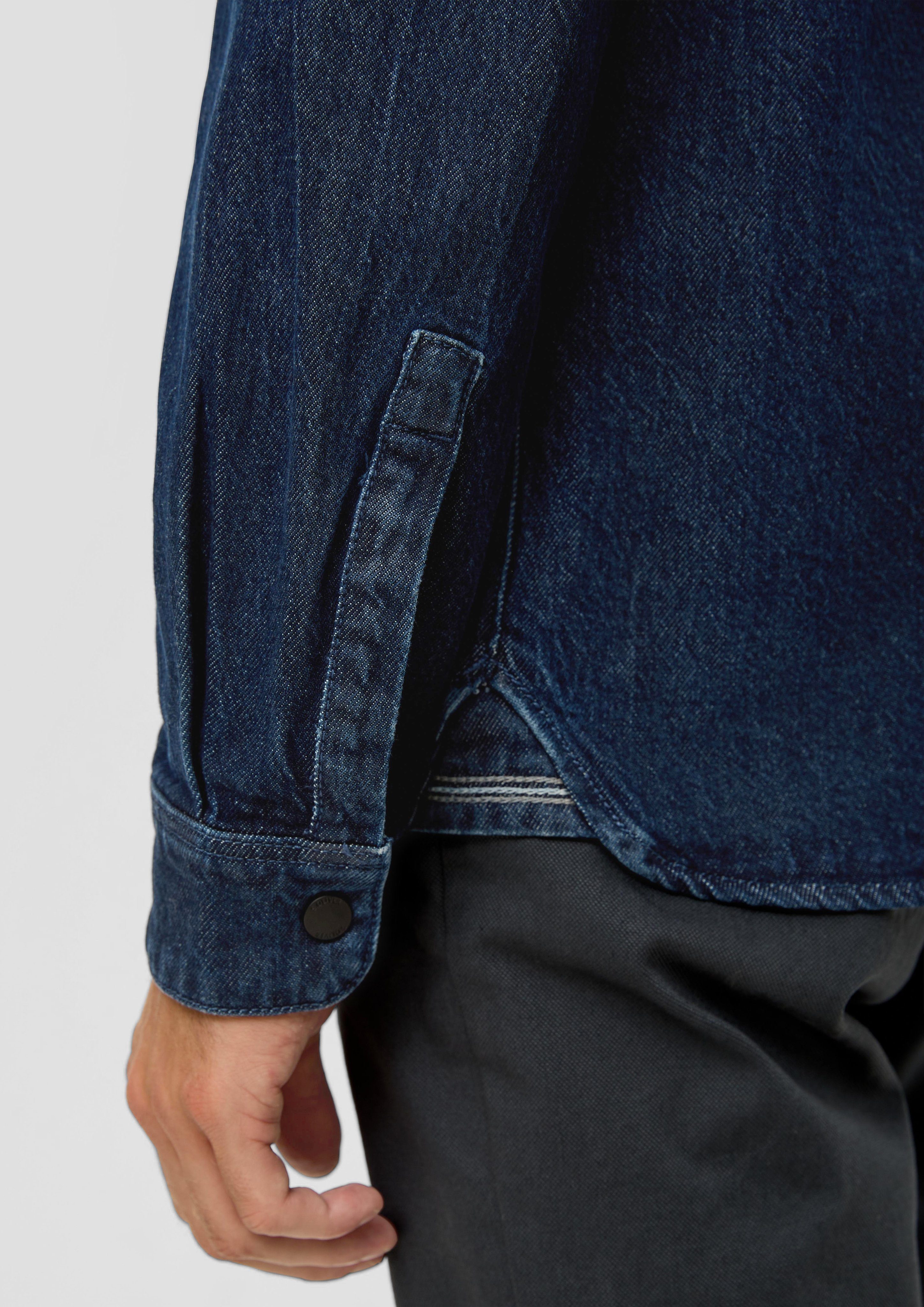 s.Oliver Jeans overhemd met twee borstzakken