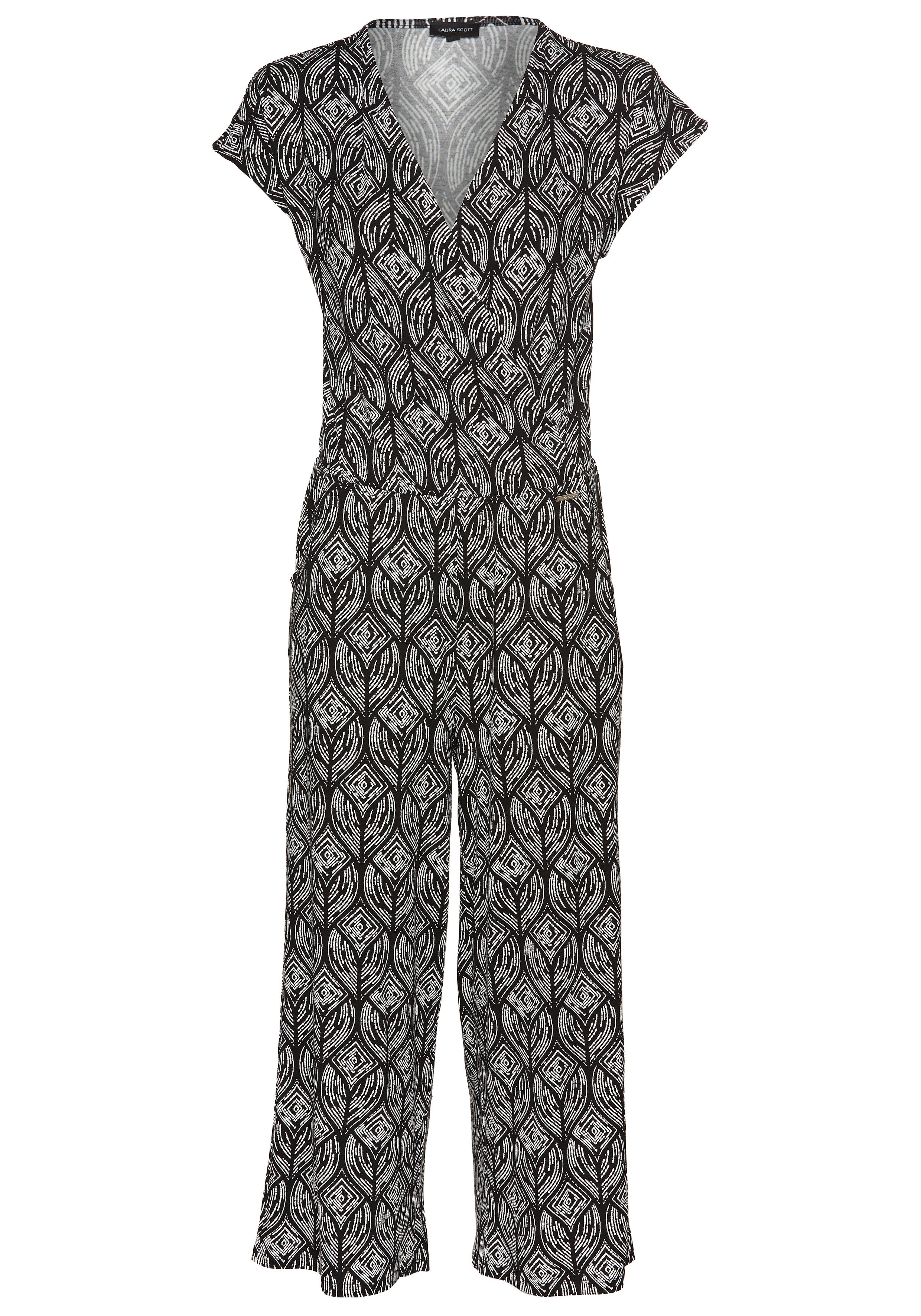 Laura Scott Jumpsuit met geometrisch patroon - nieuwe collectie