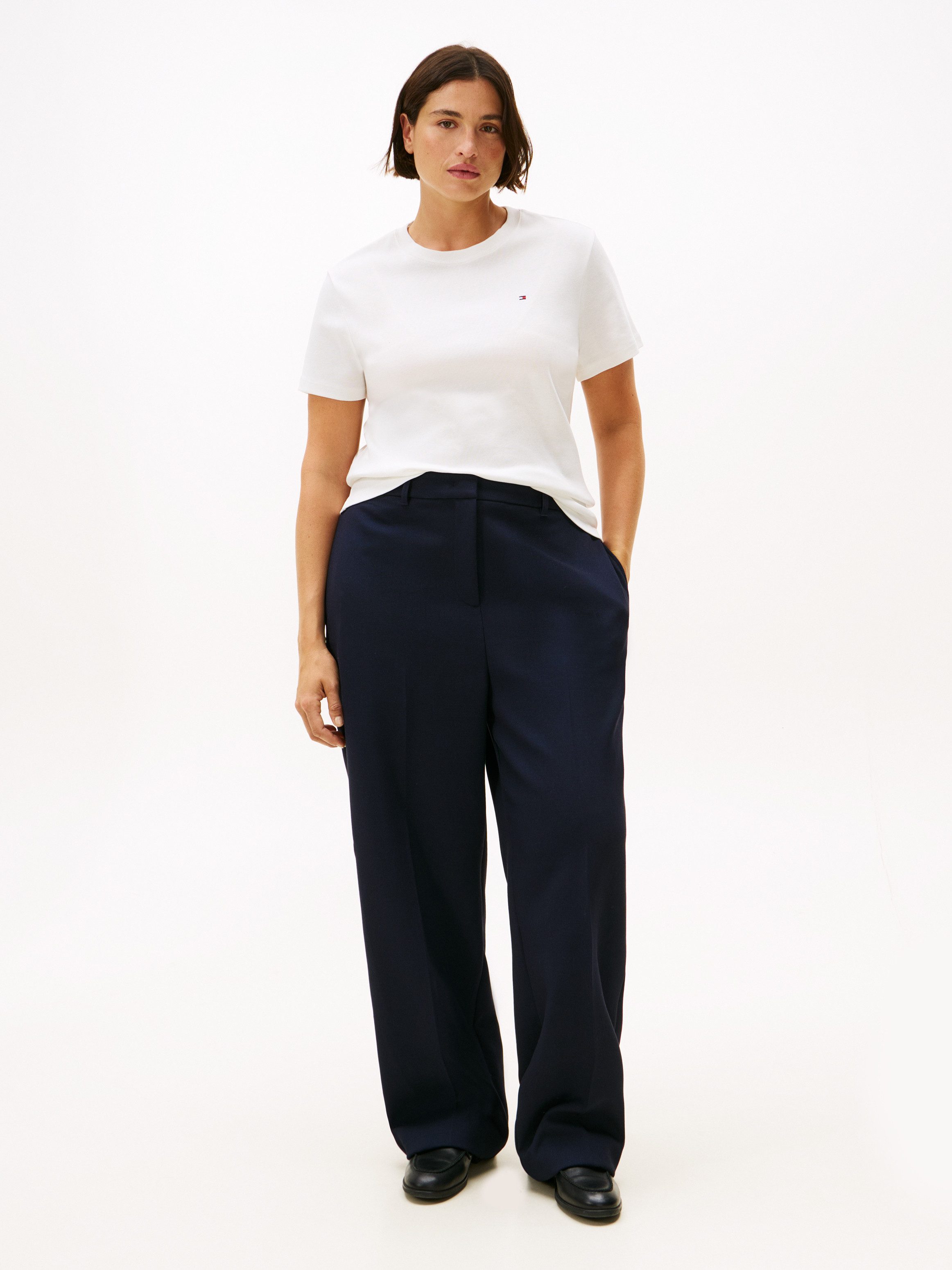 Tommy Hilfiger Curve Pantalon CRV PUNTO RLXD STRAIGHT PANT