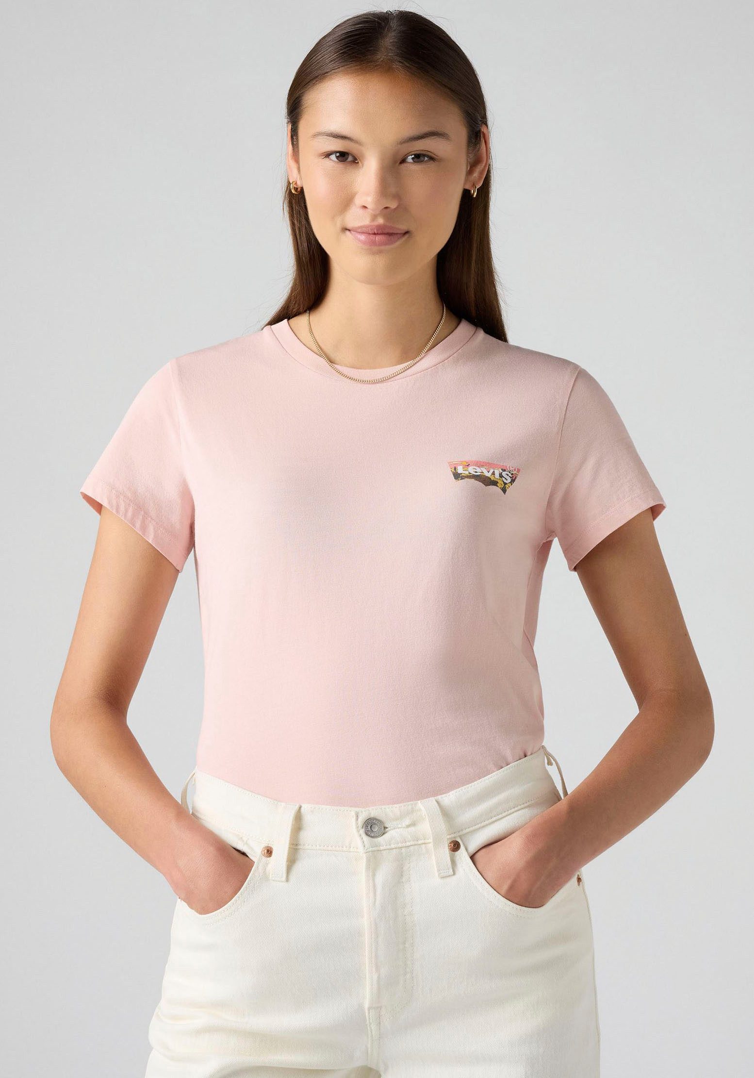 Levi's® T-shirt The Perfect Tee met batwing-logoprint