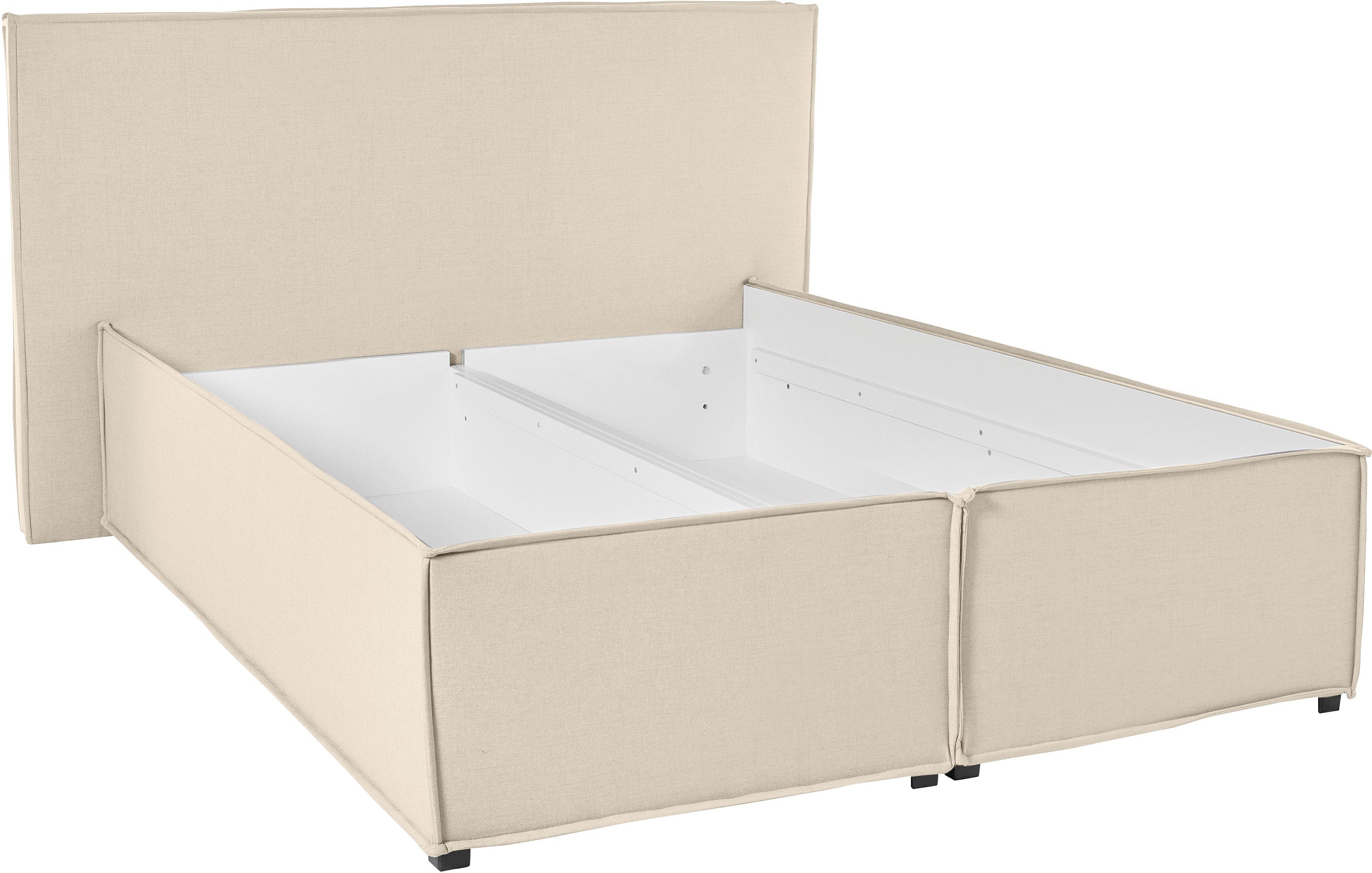 LeGer Home by Lena Gercke Gestoffeerd bed Isaline naar keuze zonder matras of met 3 matrassoorten, hoofdbordhoogte 107 cm