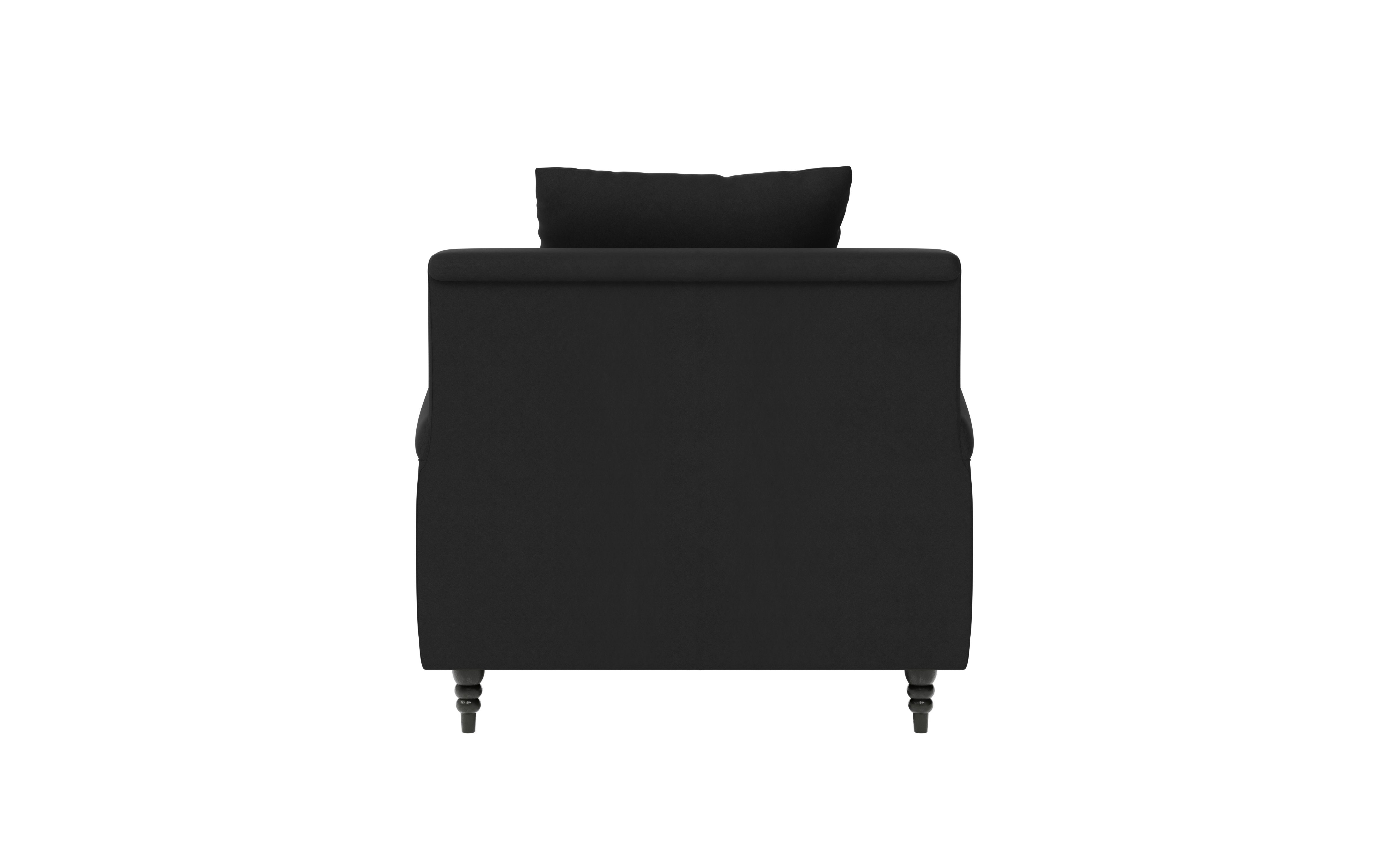 Guido Maria Kretschmer Home&Living Fauteuil NORIN twee soorten poten: voor - wieltjes, aan de achterkant - houten poten